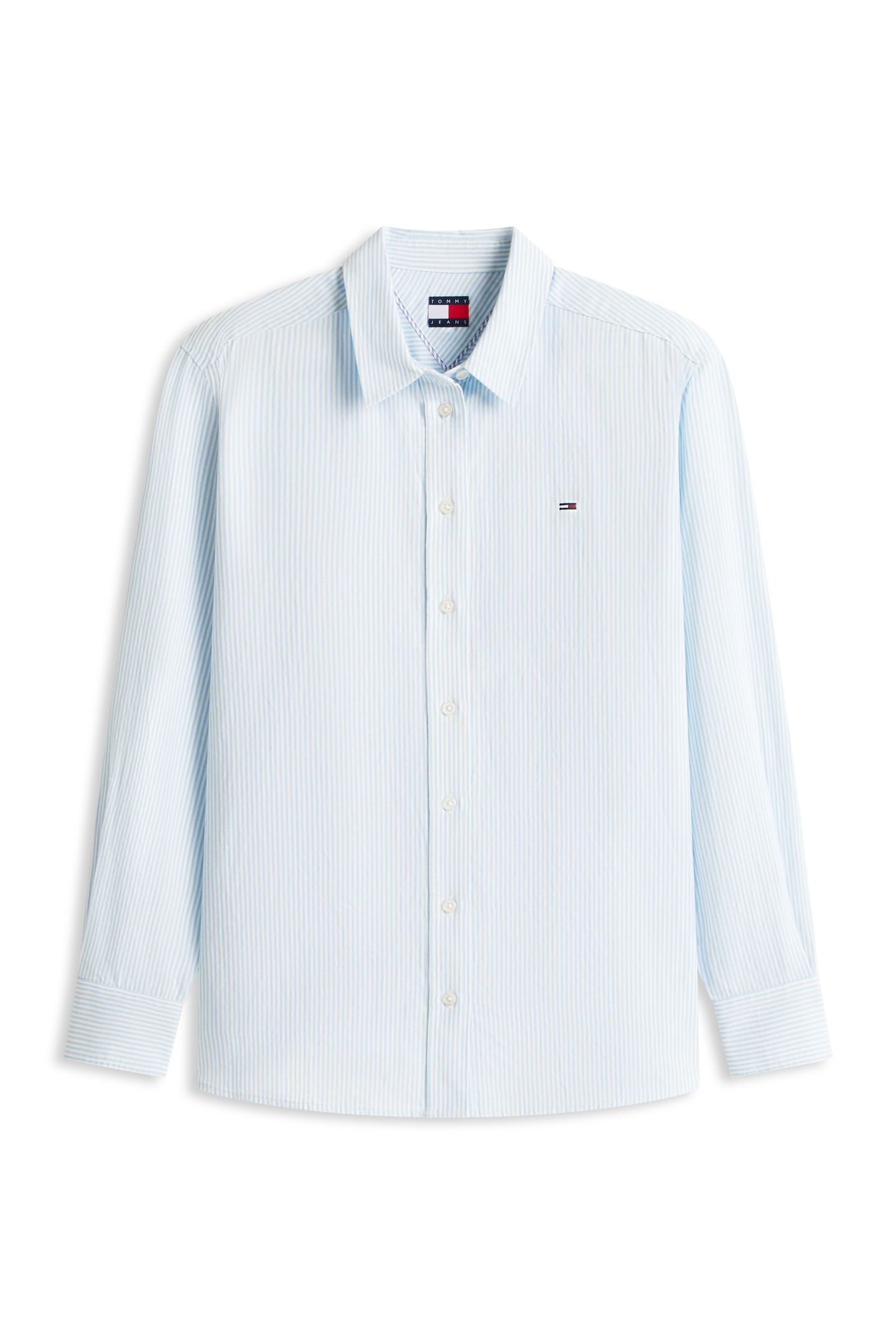 TJW RELAXED LINEN SHIRT LIGHT POWDERY BLUE/STRIPE 4