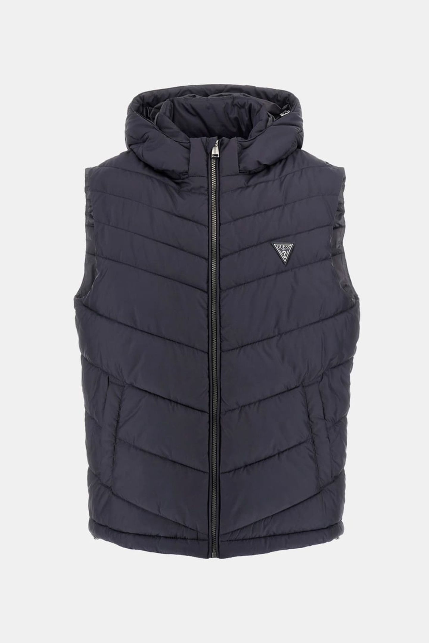 GUESS ECO LIGHT PUFFA VEST SMART BLUE 1