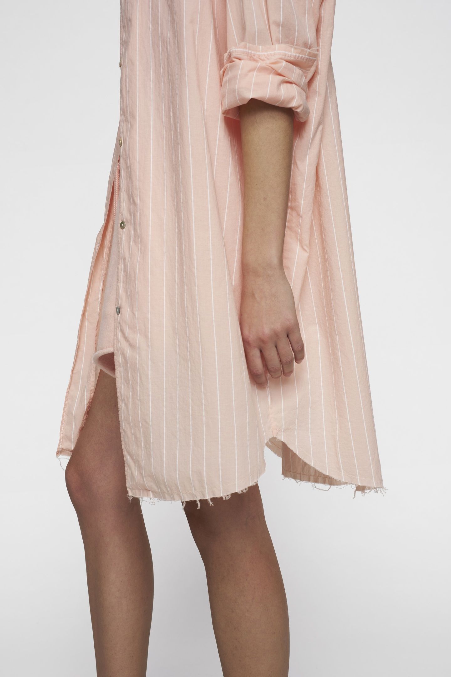 BLOUSE VOILE STRIPES PEACH 2