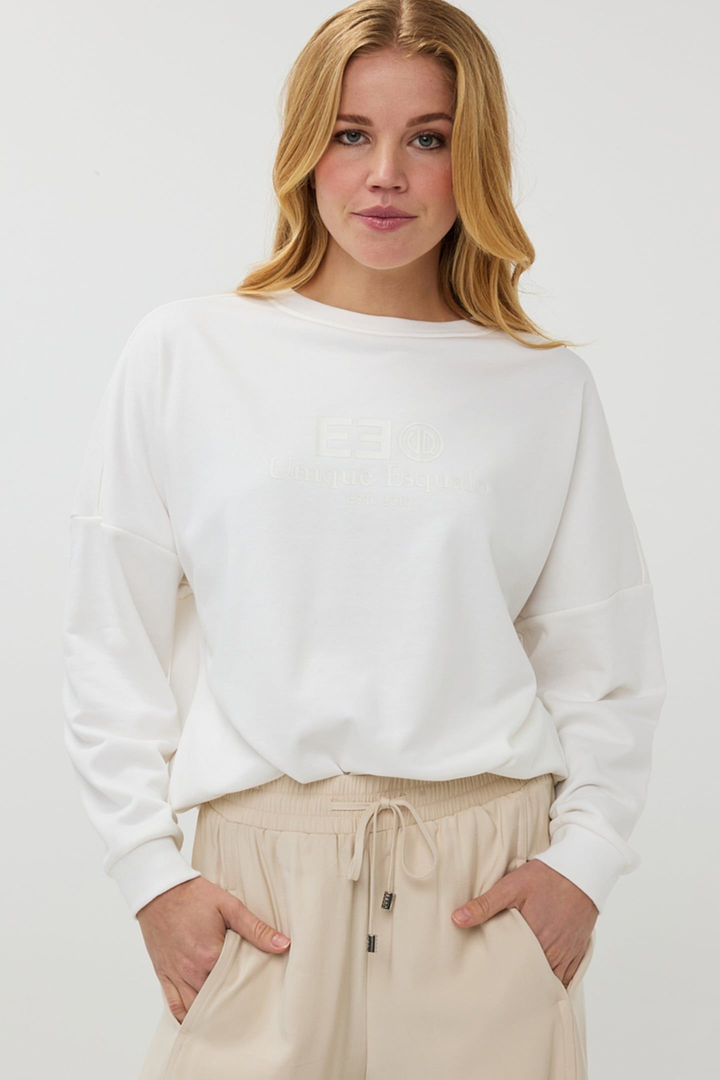 SWEATER RUBBER PRINT "EE OFF WHITE 2