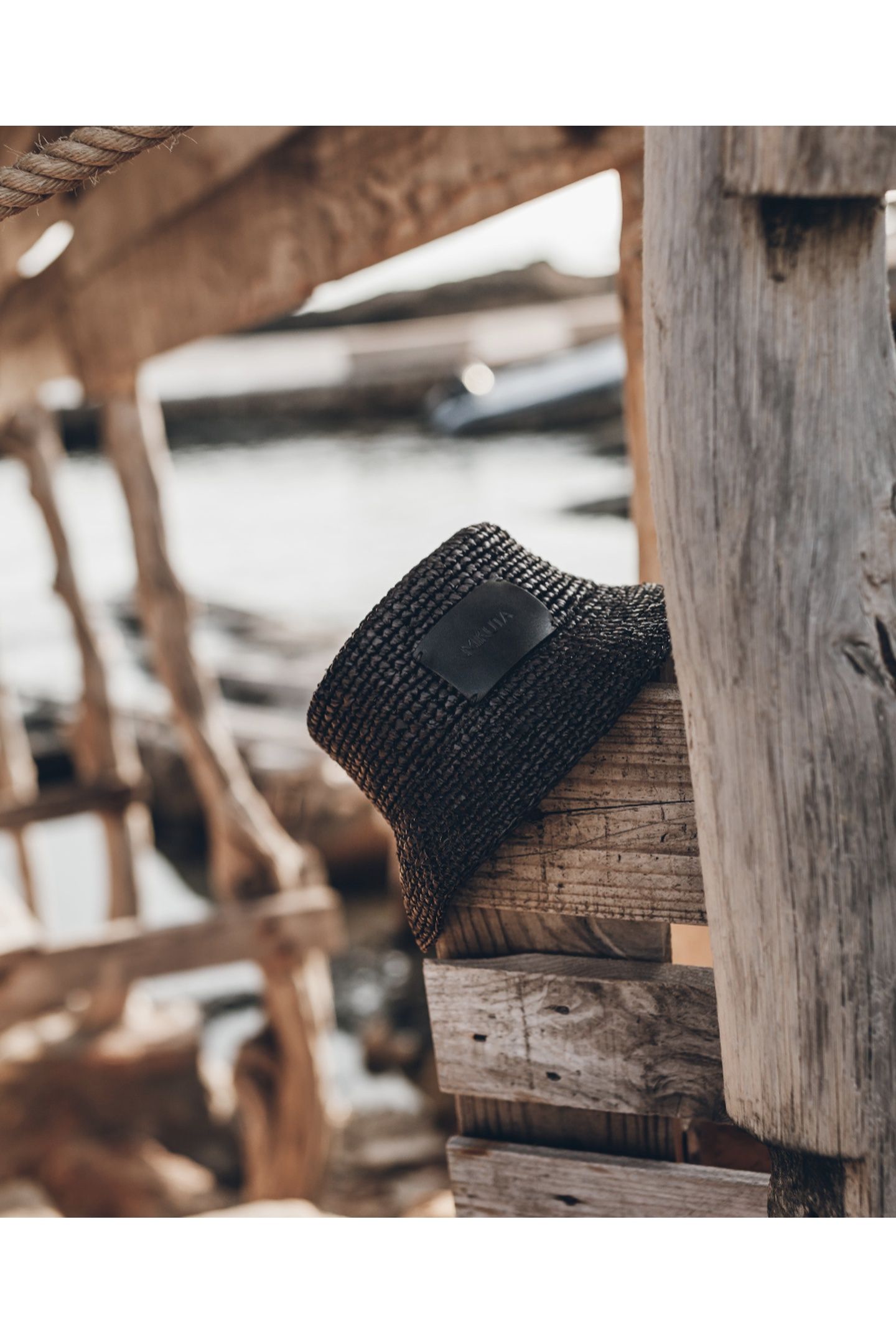 THE BLACK RAFFIA BUCKET HAT 2