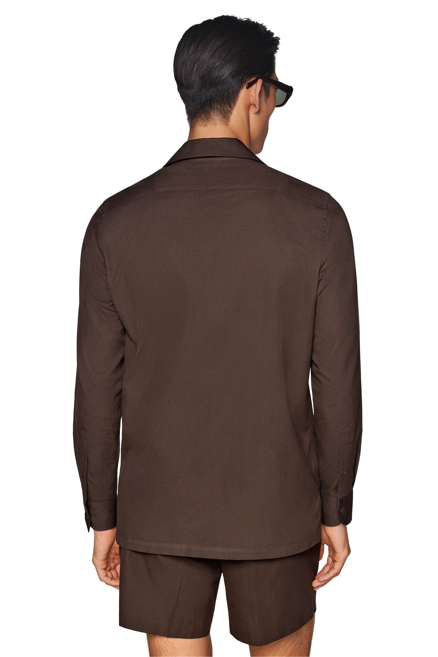 COTTON OVERSHIRT BROWN CASUAL SHIRTS 5