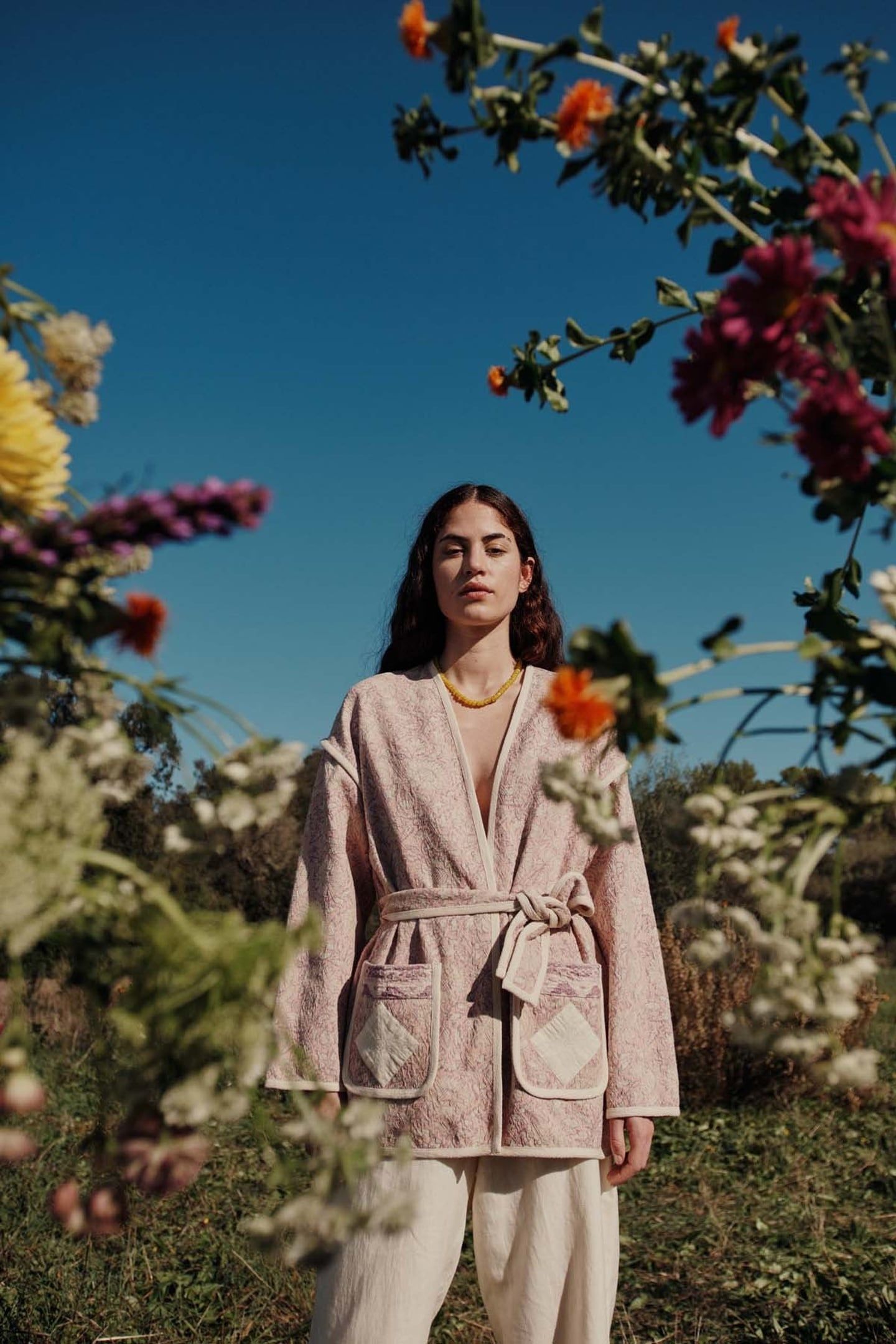 JACKET MARCEAU PINK DAISY GARDEN 4