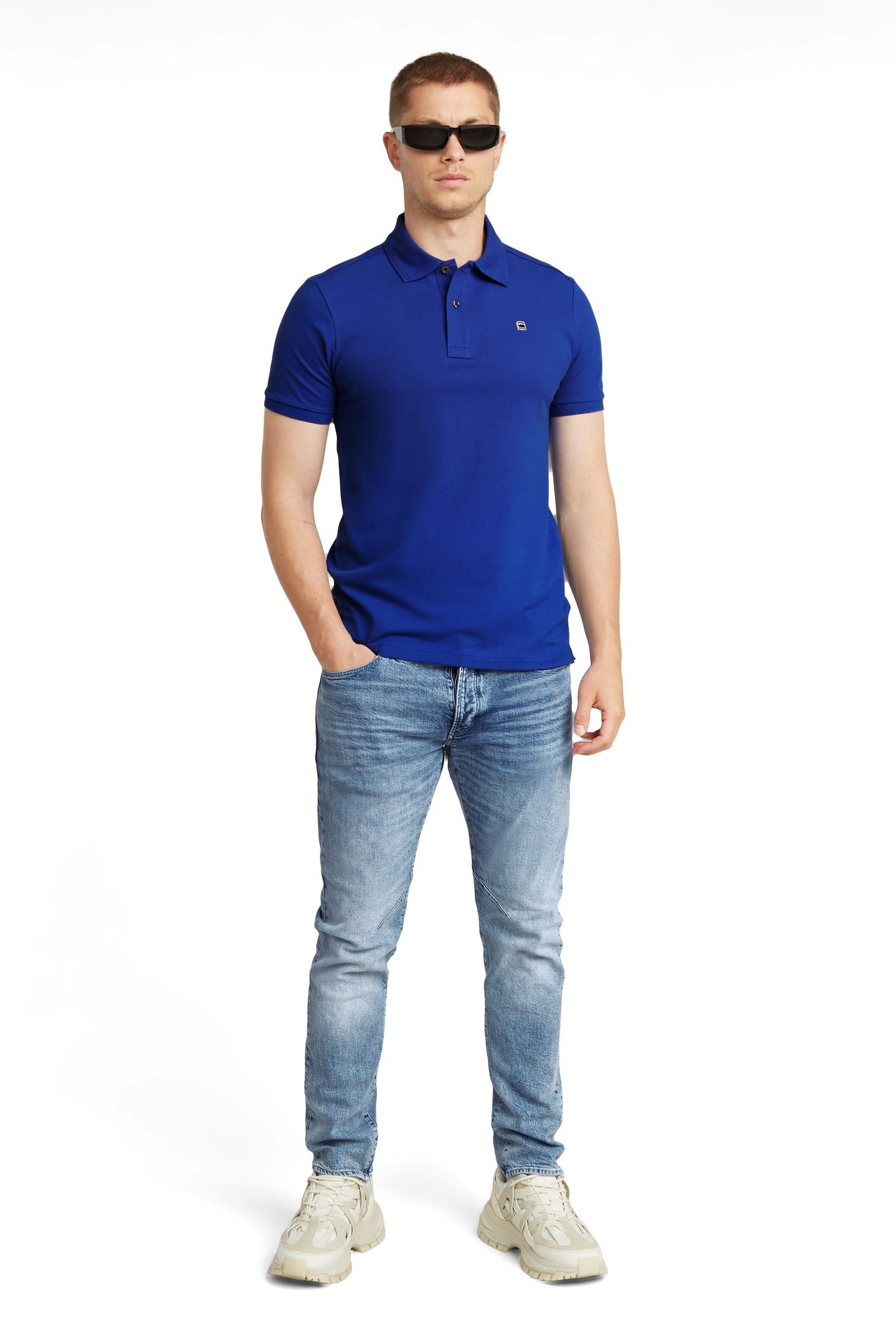 D-STAQ 5-POCKET SLIM SUN FADED AIR FORCE BLUE 1