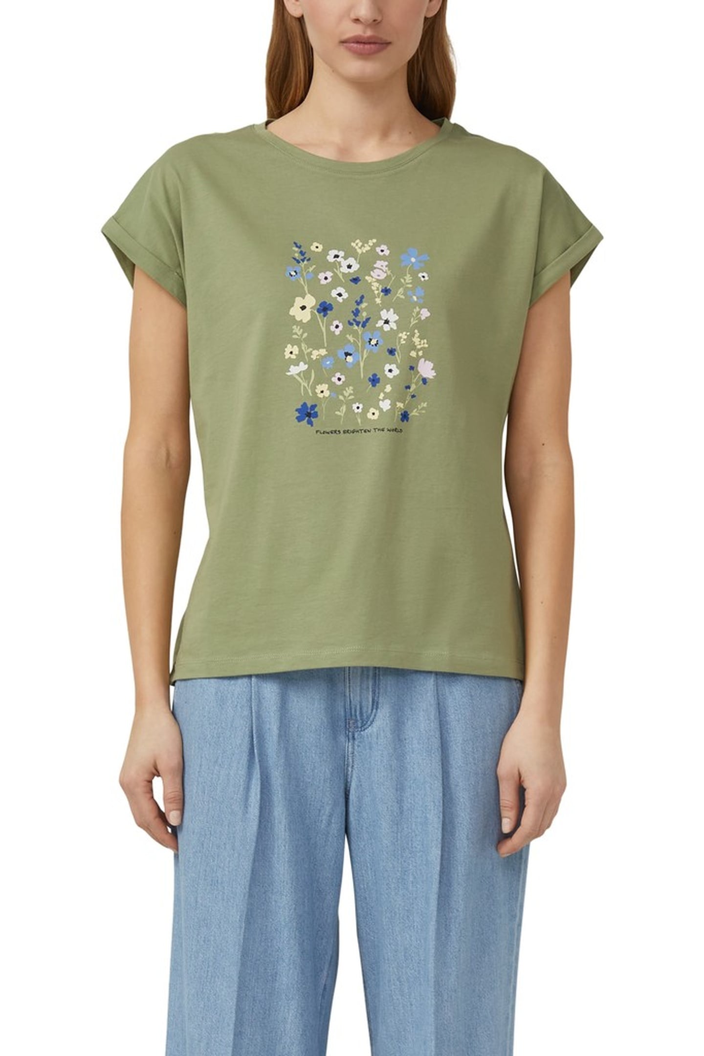 S.OLIVER T-SHIRTS DARK GREEN 1