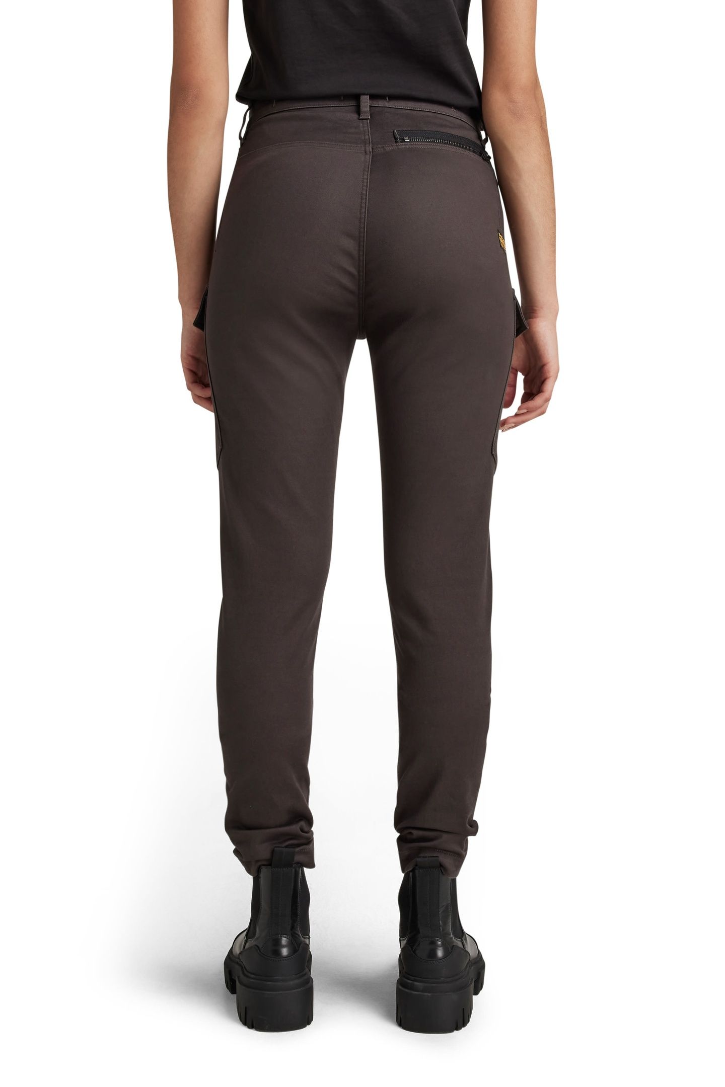 KAFEY CARGO ULTRA HIGH SKINNY NETT BROWN 2