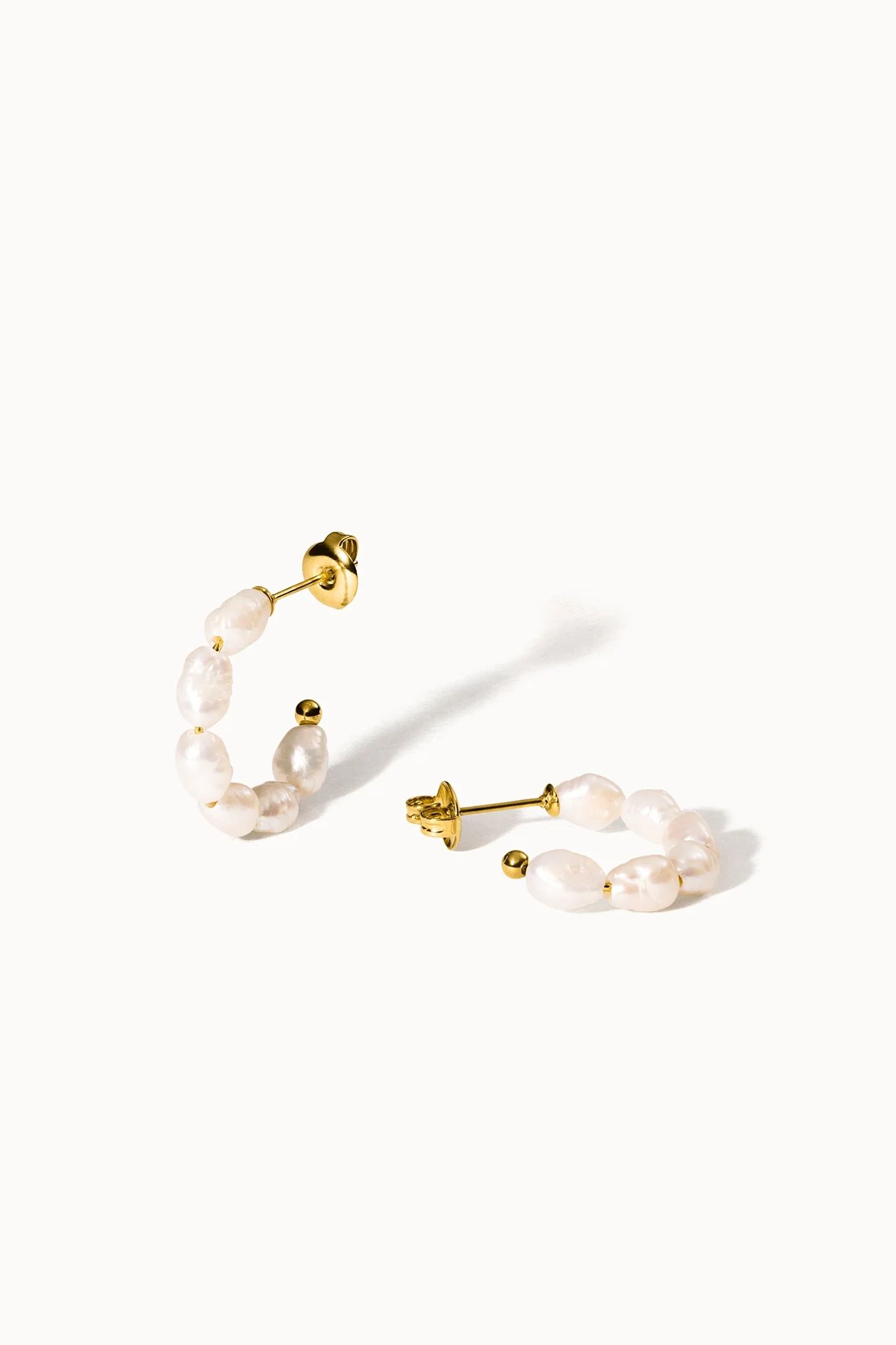 ORGANIC PEARL PERLENOHRRINGE GOLD 2