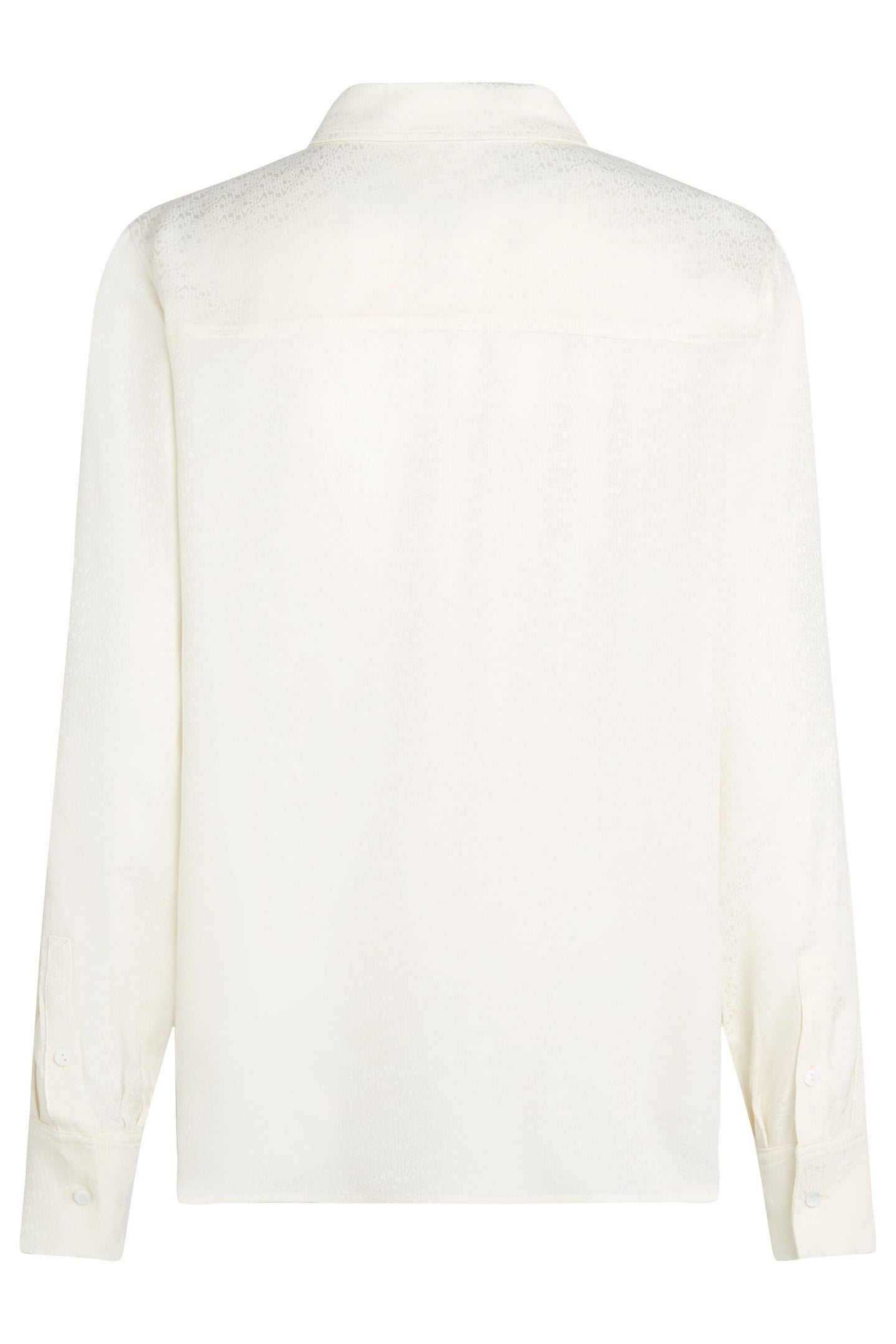 LOGO JACQUARD FLUID BLOUSE ELONGATED LOGO PRISTINE 6