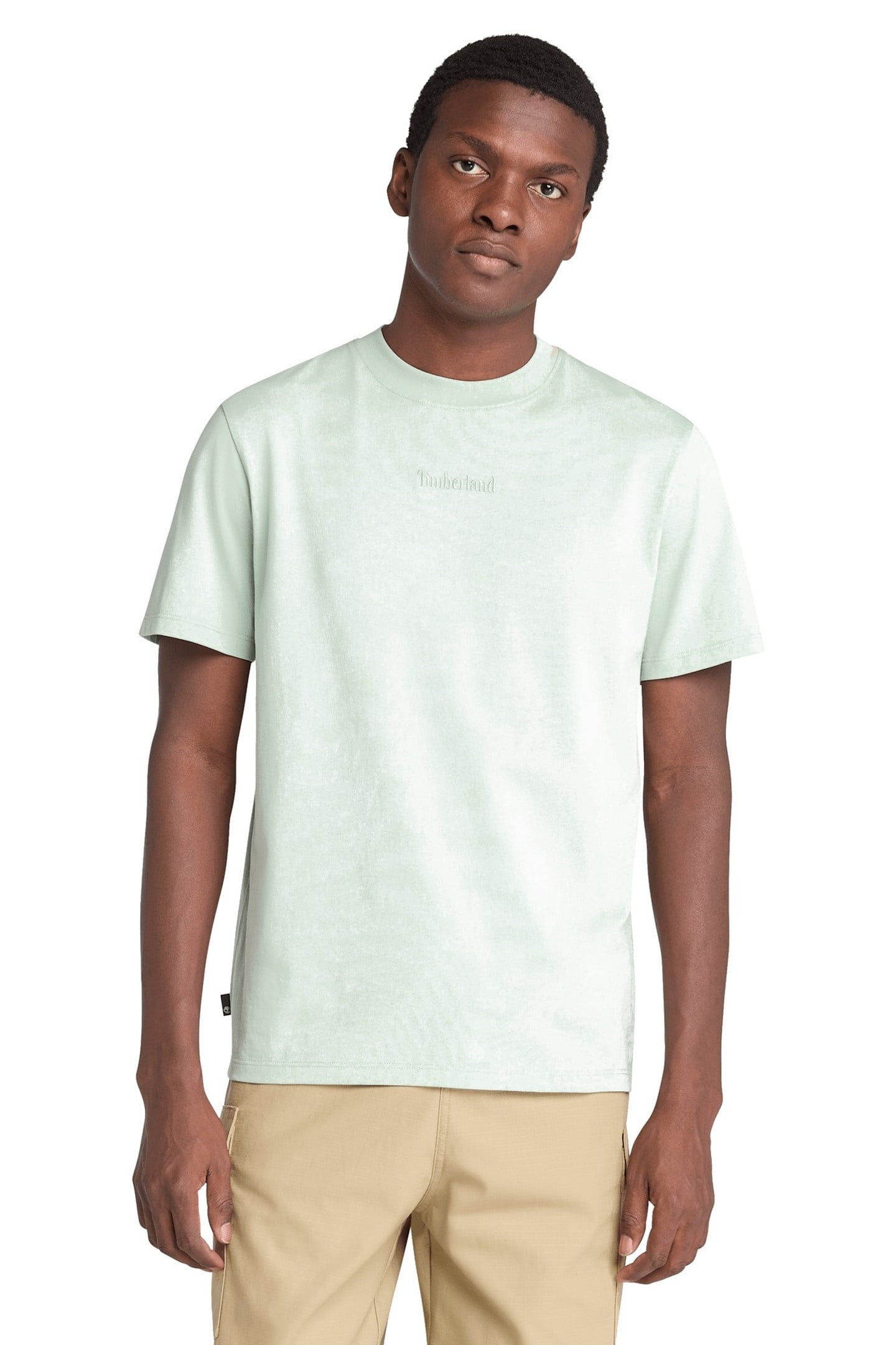 UNISEX EMBROIDED LOGO SHORT SLEEVE TEE CAMEO GREEN 2