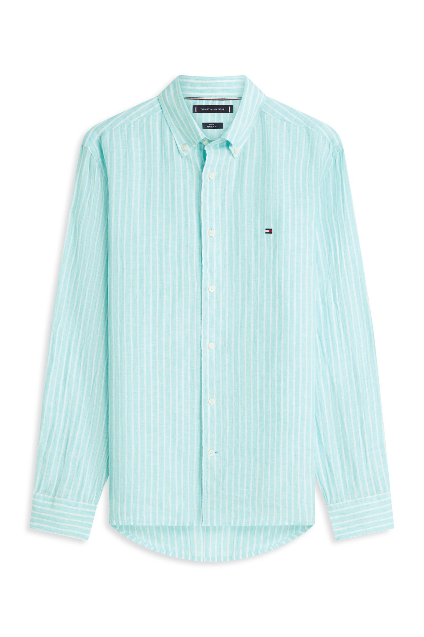LINEN BENGAL STRIPE SHIRT ARCTIC AQUA/STRIPE 4