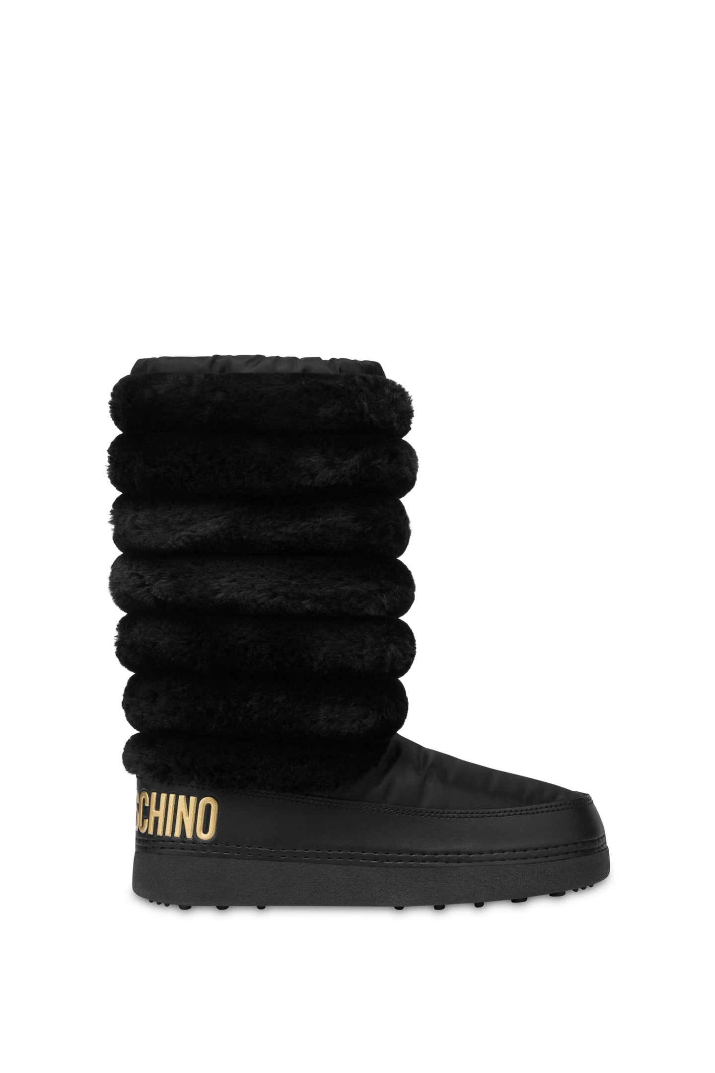 SNOW BOOTS IN NYLON AND SOFT FABRIC BLACK 1