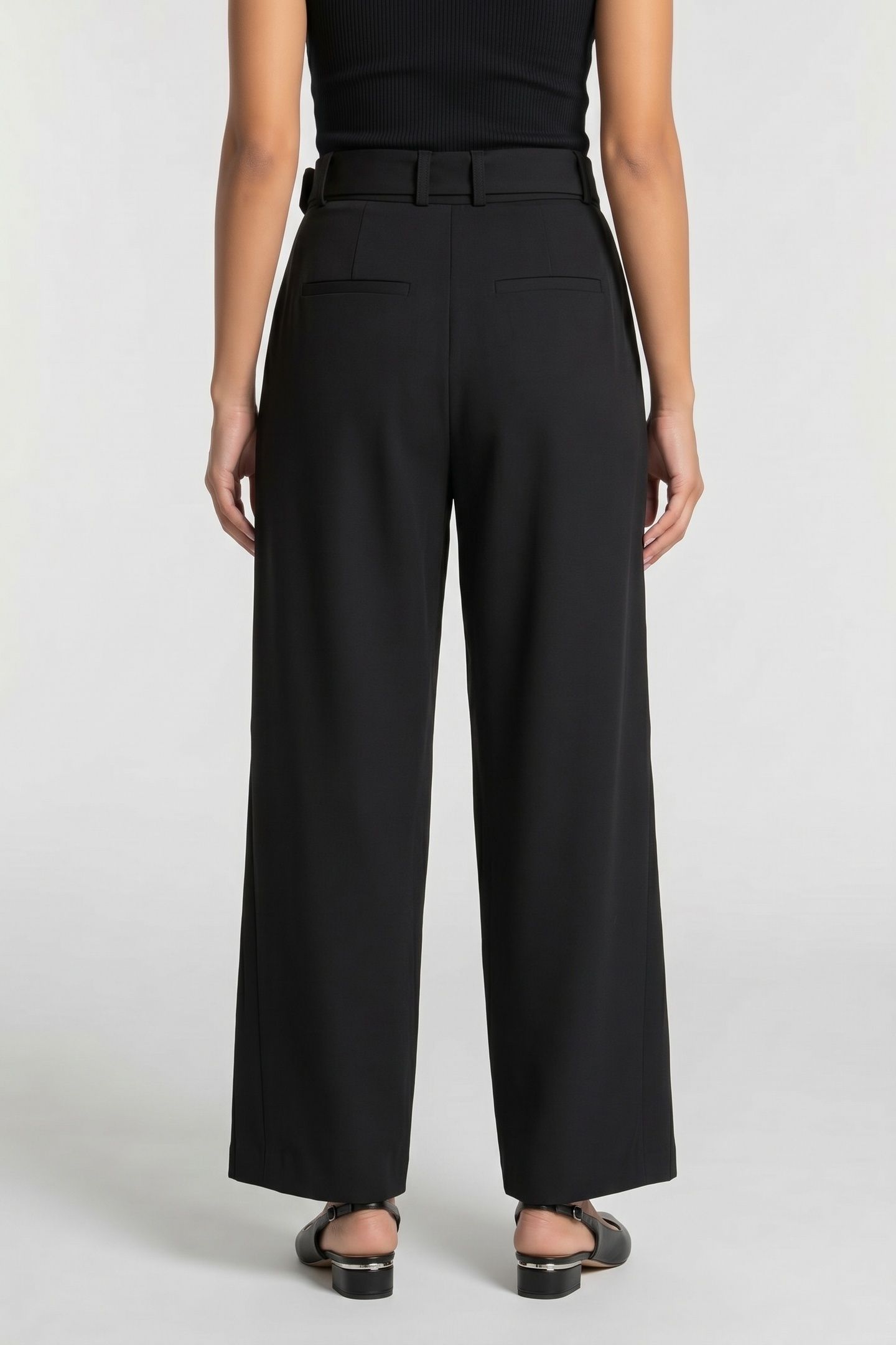 ANNA WOOL TROUSER BLACK 2