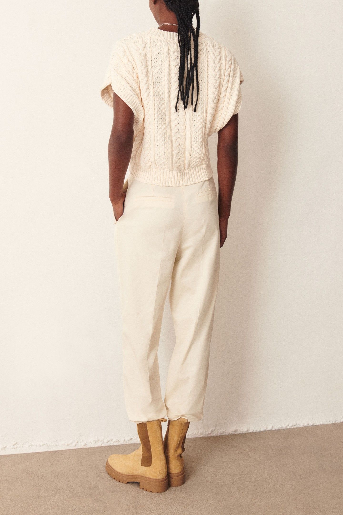 PANTALON MADRID ECRU 2