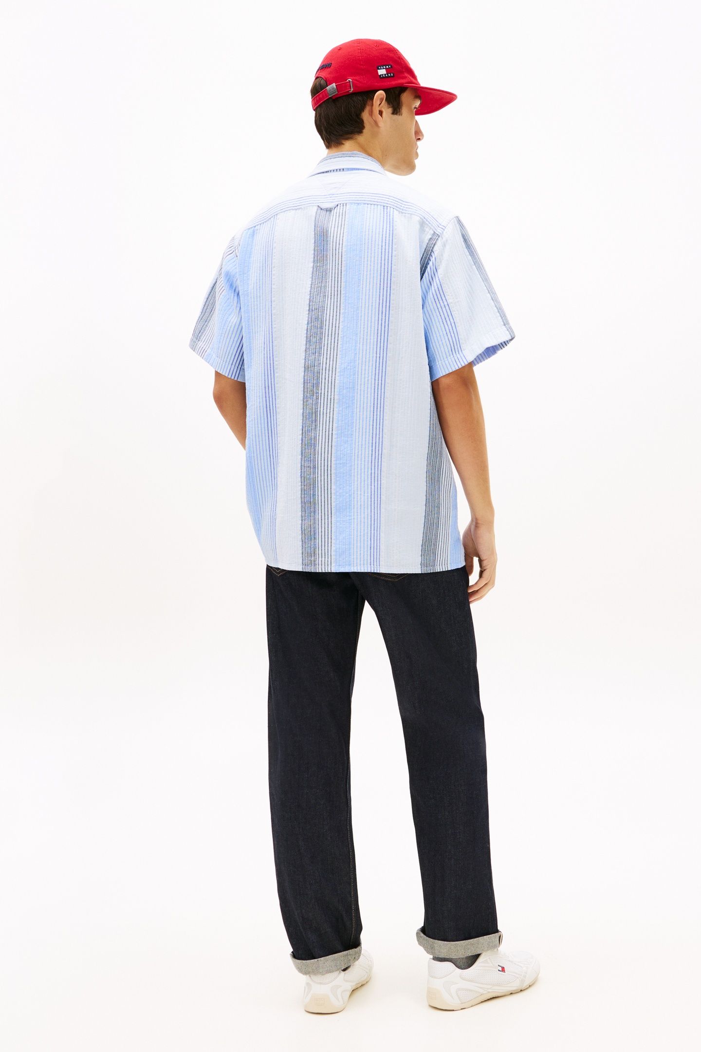 TJM RELAXED STRIPE SS SHIRT SWEET BLUE STRIPES 3
