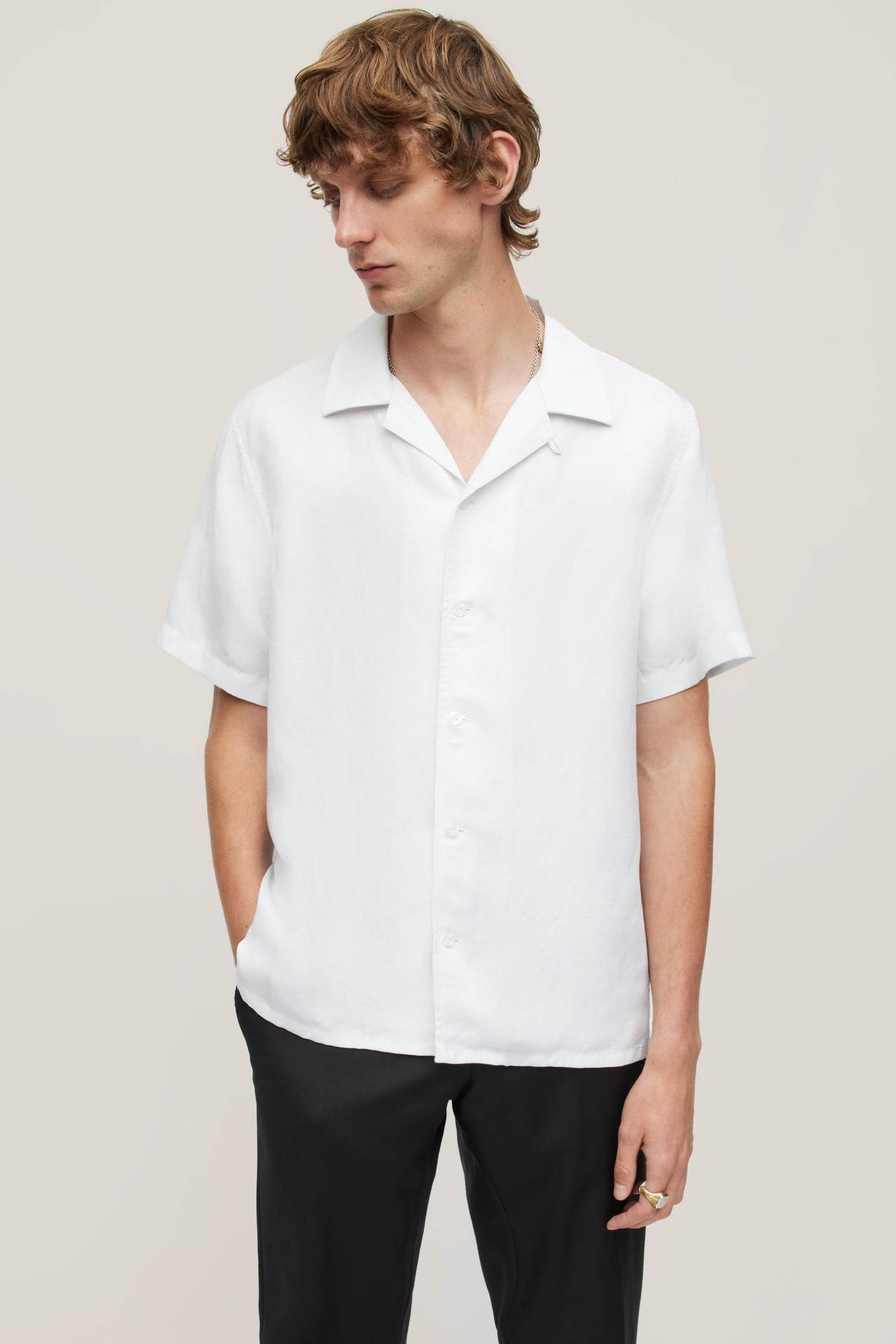 DANNY SS CAMP SHIRT WHITE 2