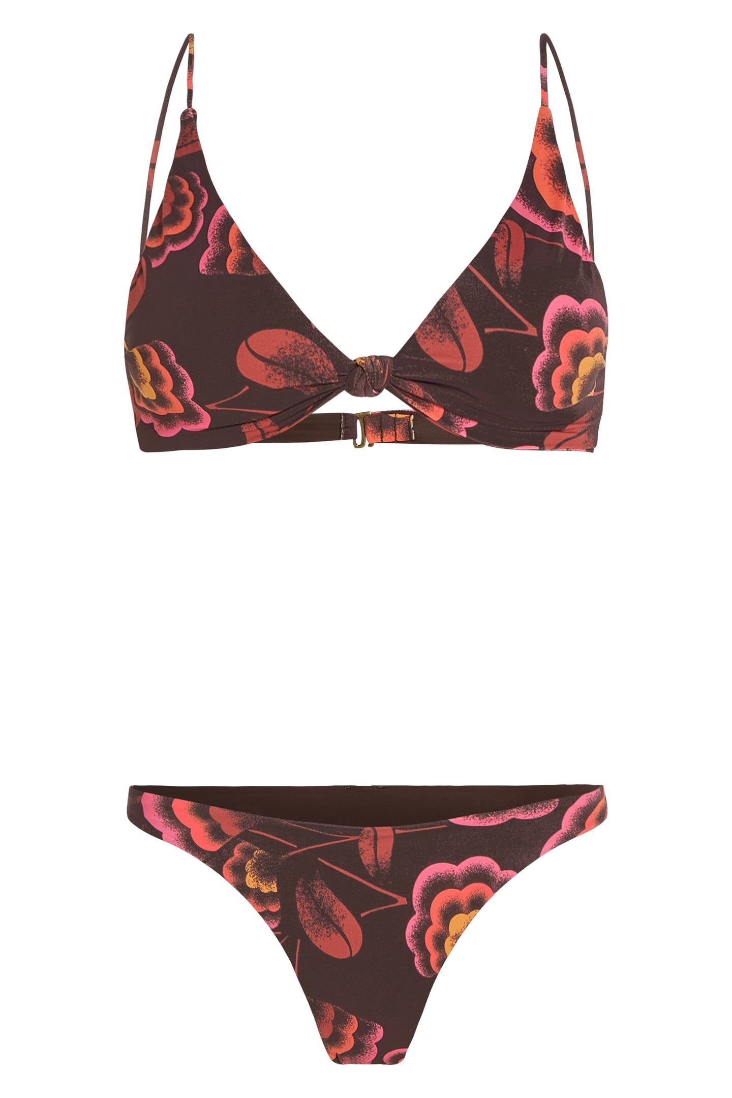 O'RIGINALS PISMO FLAMENCO BIKINI SET BROWN ORIGINALS FLOWER 4