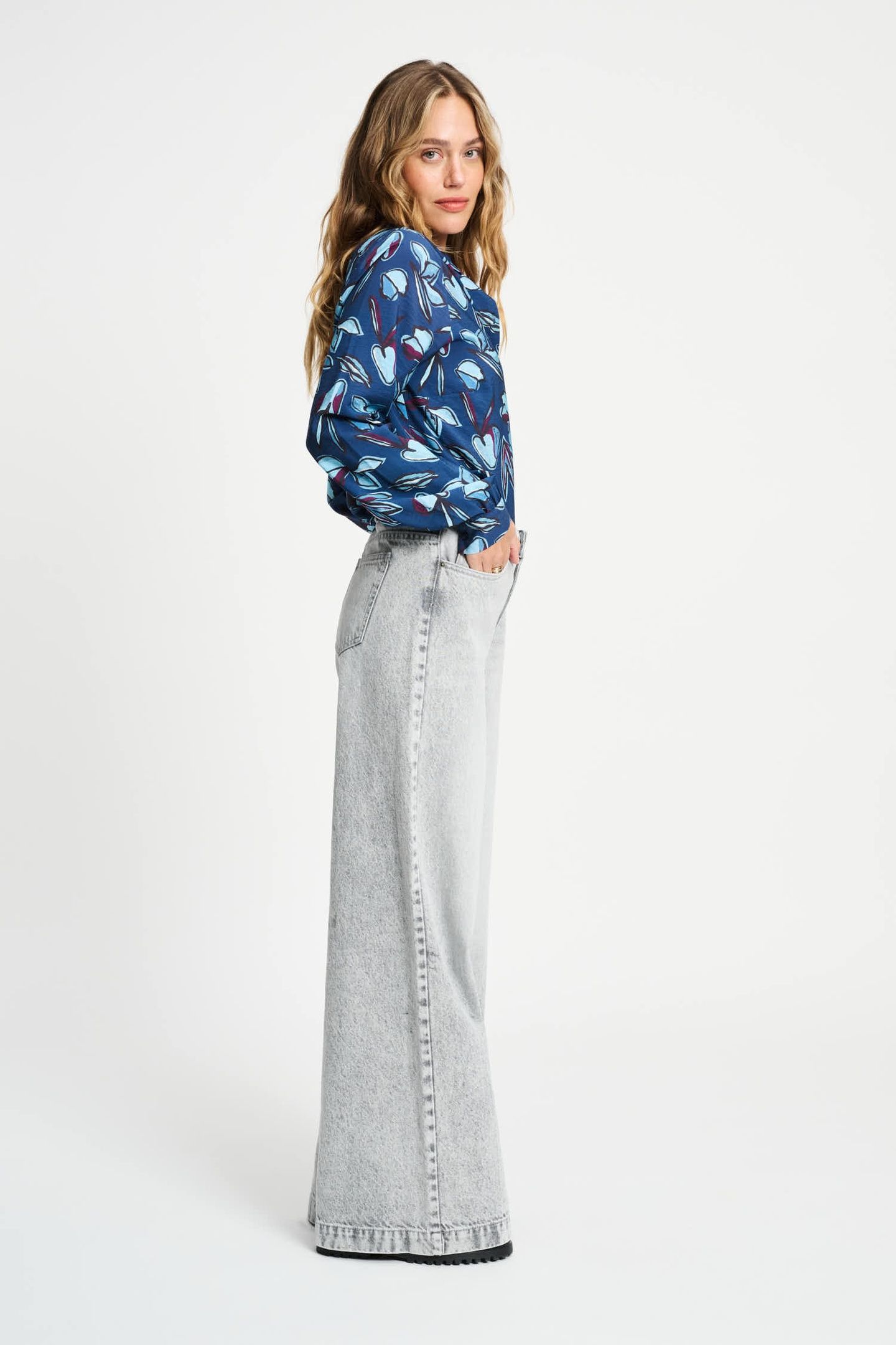 JEANS - BAGGY WIDE LEG GREY 5