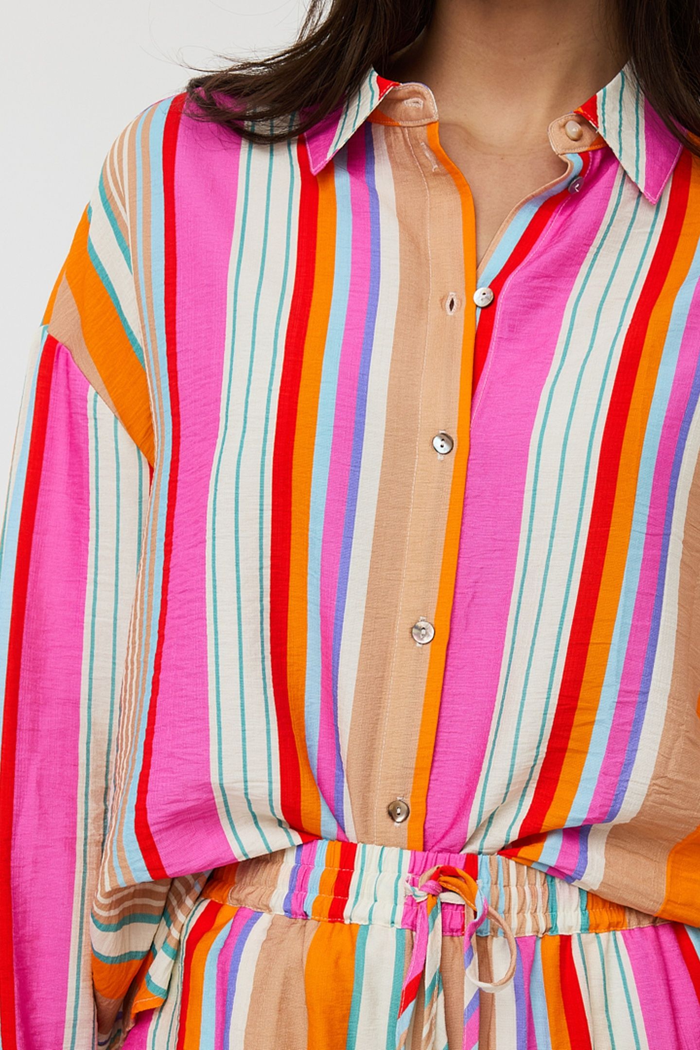 BLOUSE OVERSIZED STRIPED PRINT 6