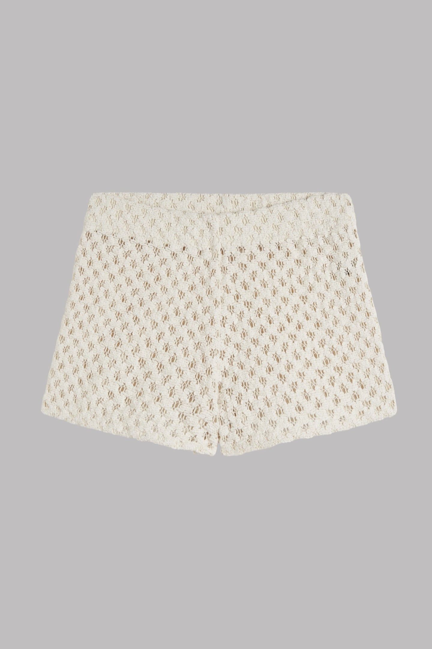 THE ECRU CROCHET SHORTS 3