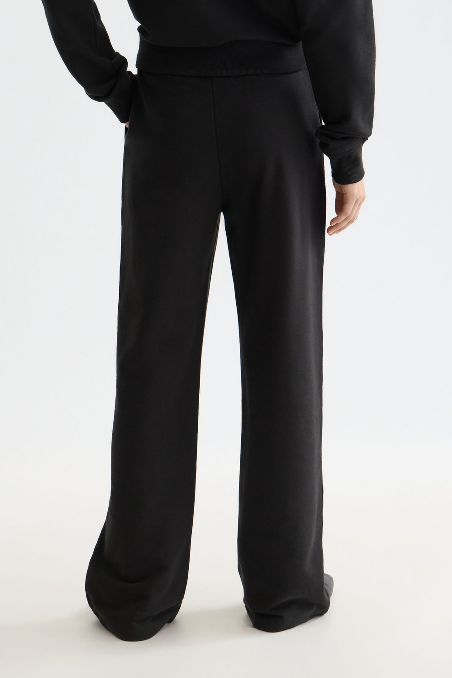ARTWORK WIDE LEG SWEATPANTS BLACK 3