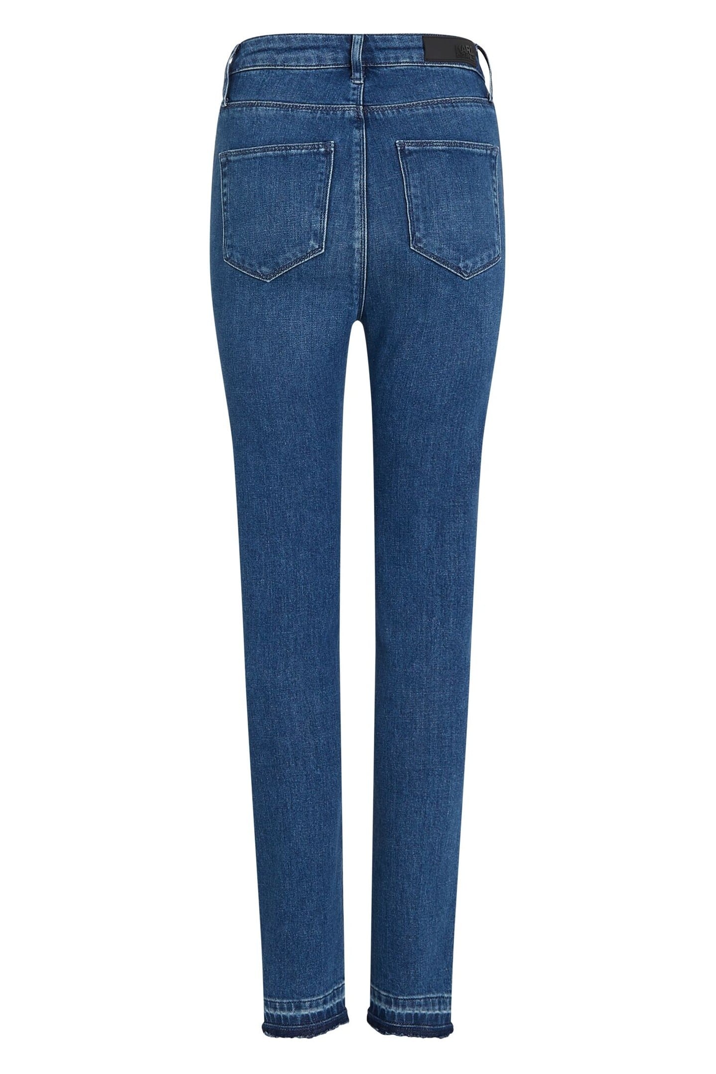 SKINNY LOGO DENIM MID BLUE 2
