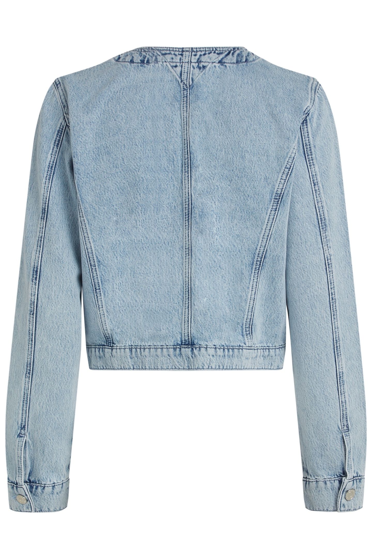 BUTTON DENIM JACKET LIGHT BLUE DENIM 5