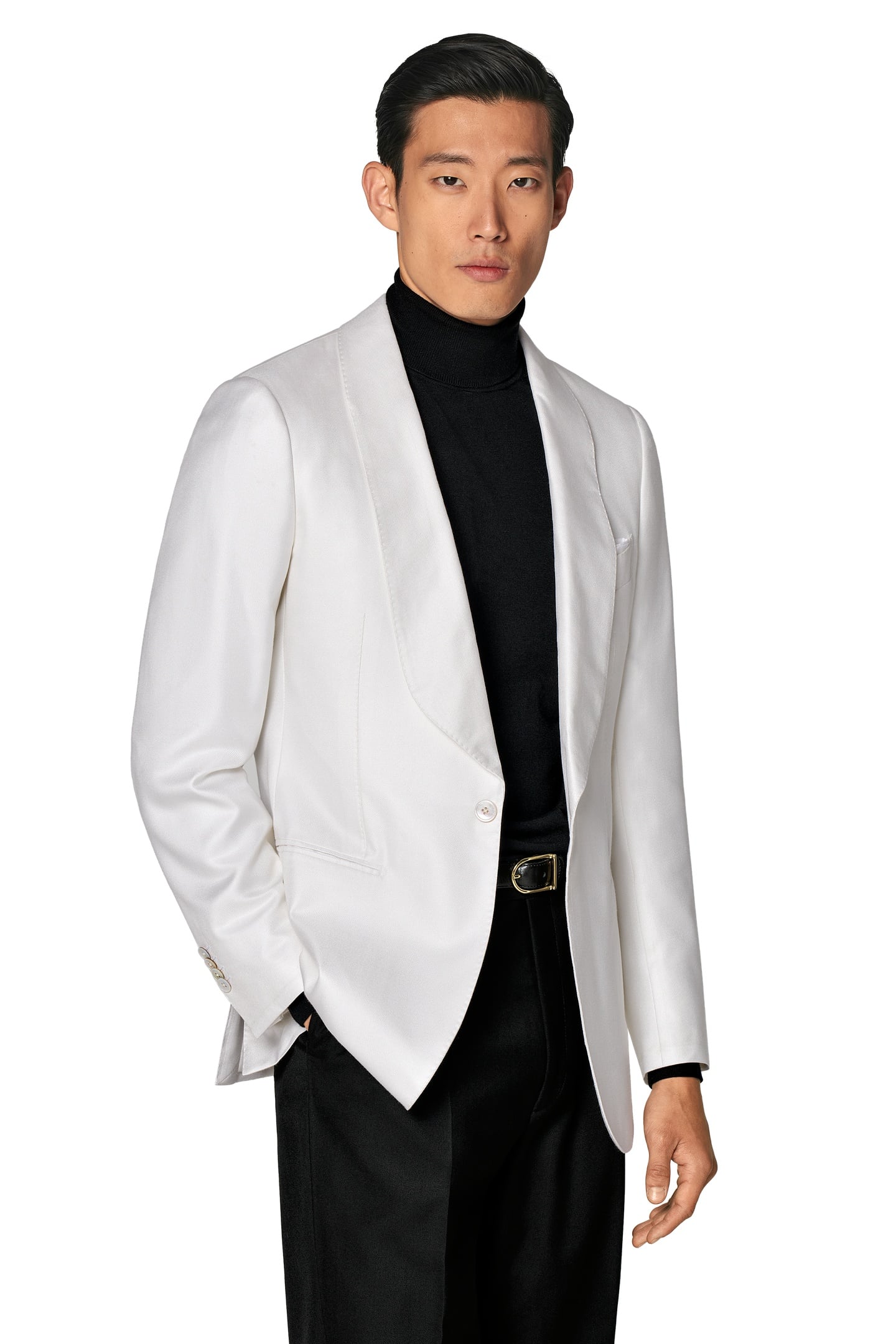 HAVANA-OFF-WHITE-PURE SILK SEPARATE TUXEDO JACKETS OFF-WHITE 4