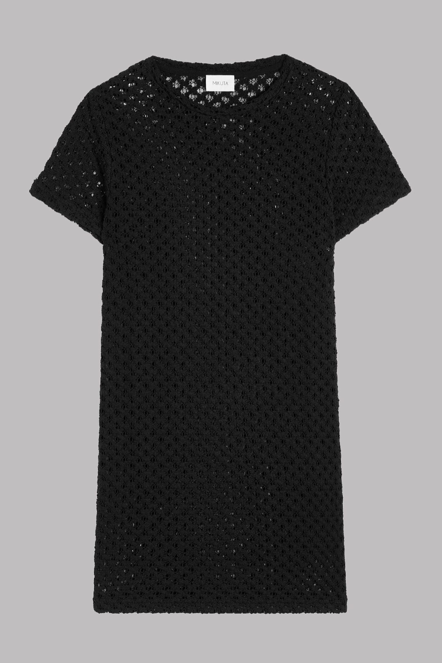 THE BLACK SHORT CROCHET DRESS 3