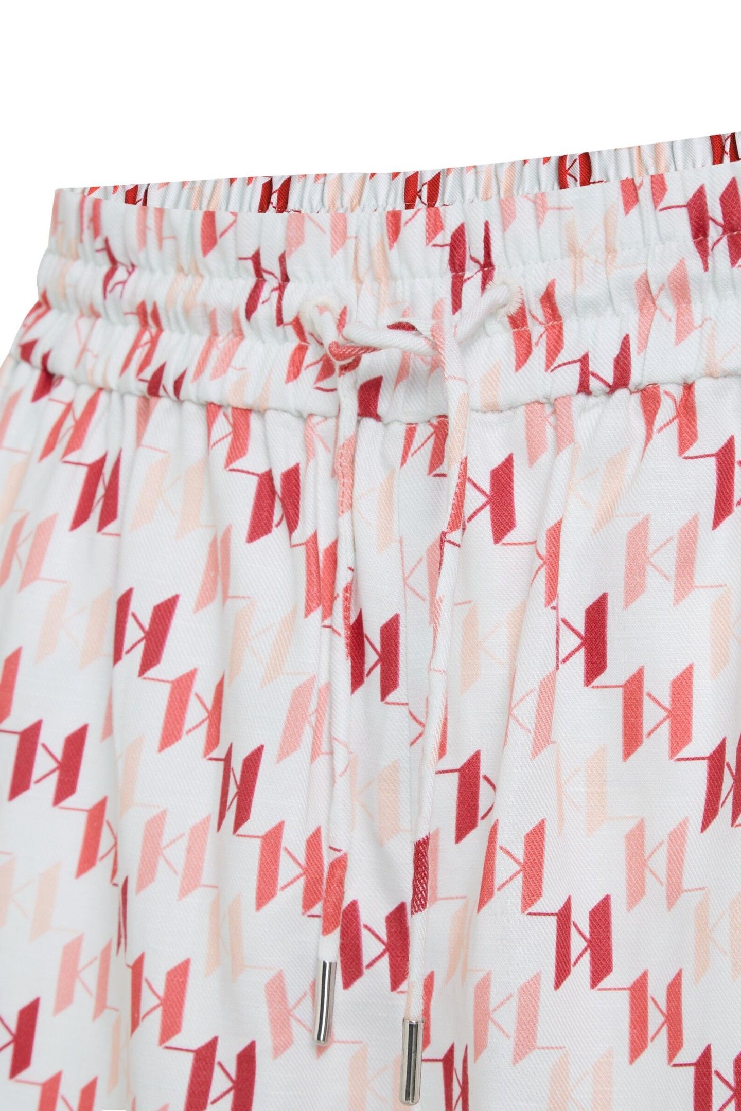 LINEN SHORTS WHITE/RED 3