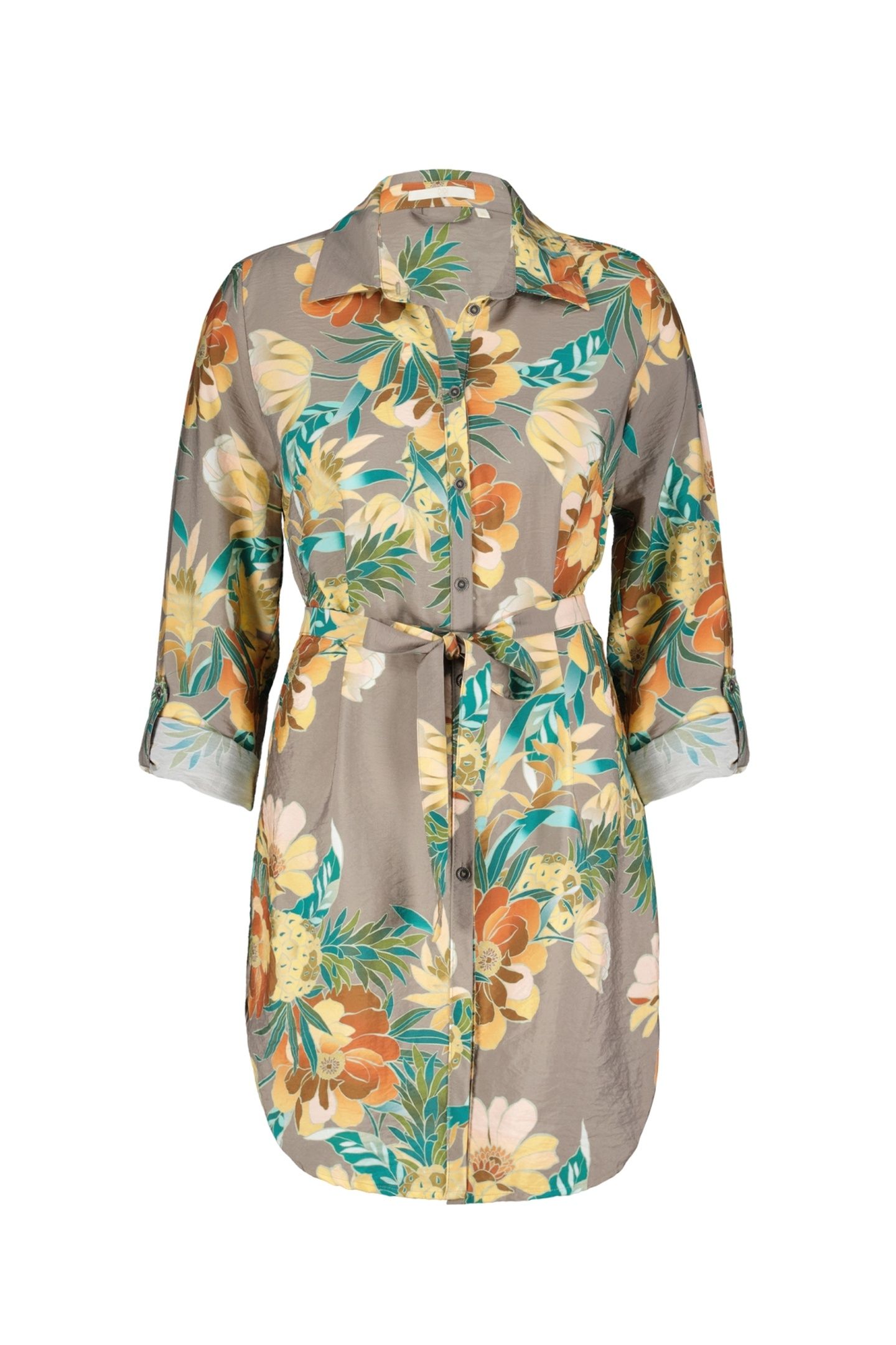 TUNIC JOLIE TAUPE RISING SUN PRINT 4