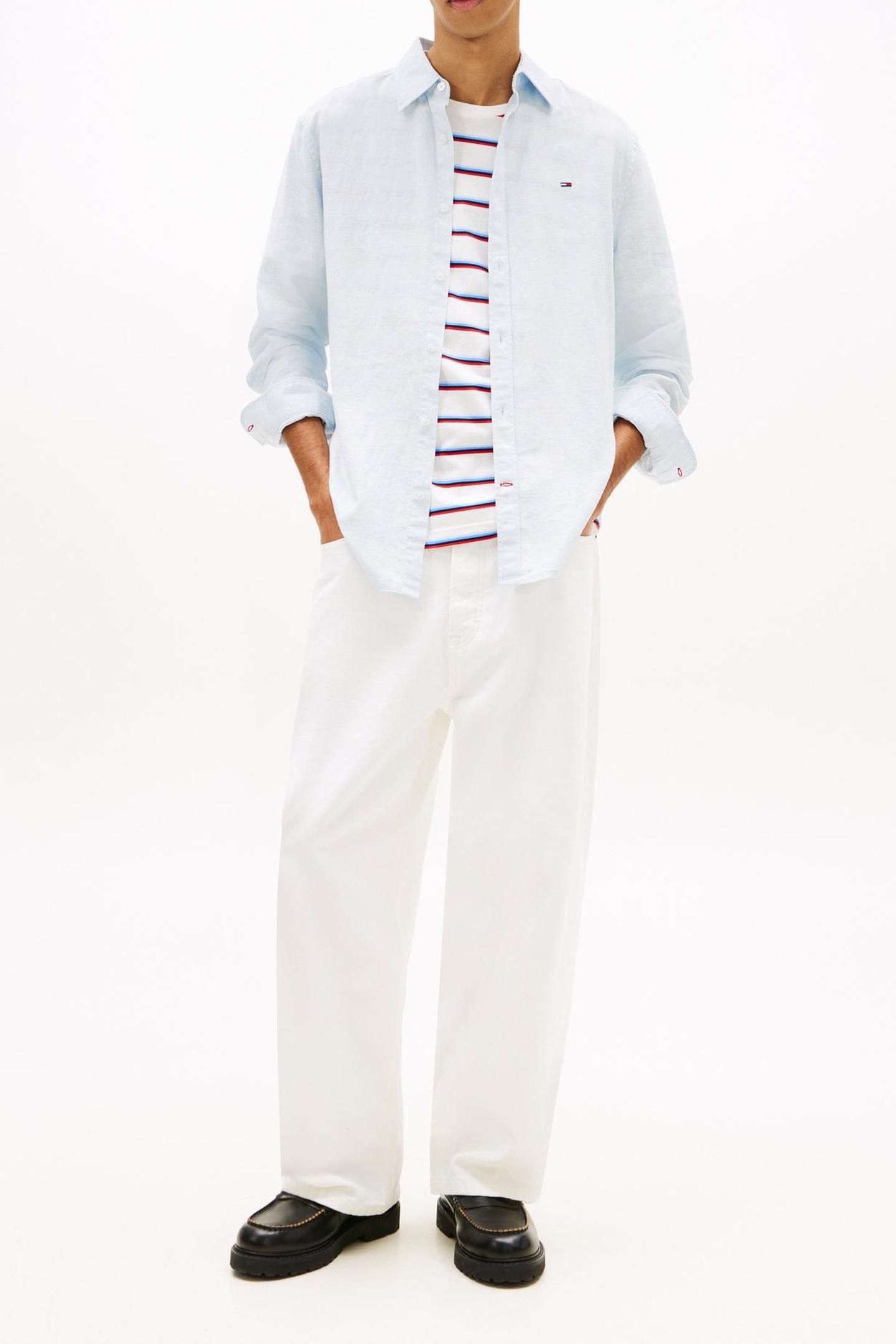 TJM REGULAR LINEN BLEND SWEET BLUE 1