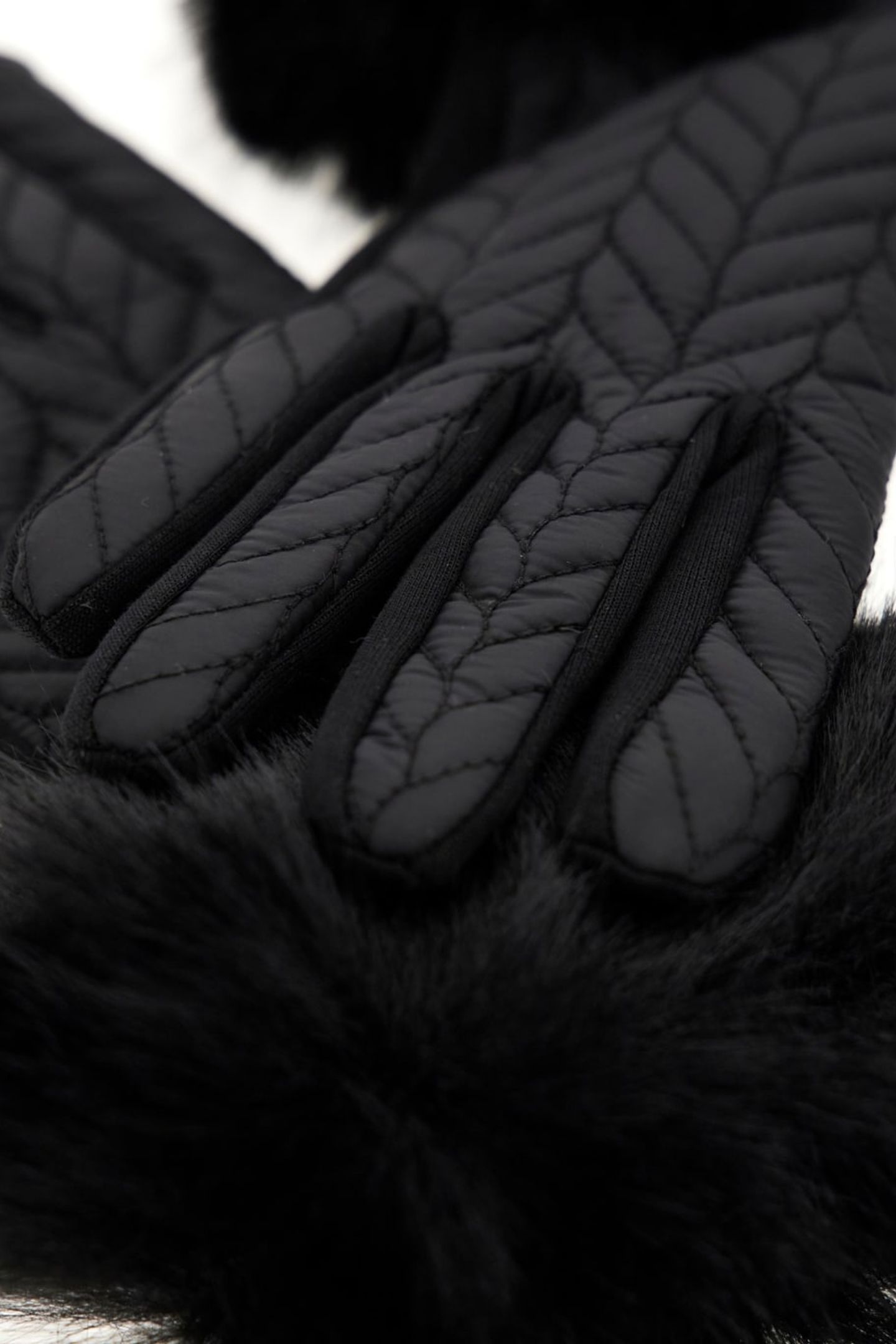IRIEL STITCHED GLOVE JET BLACK A996 6