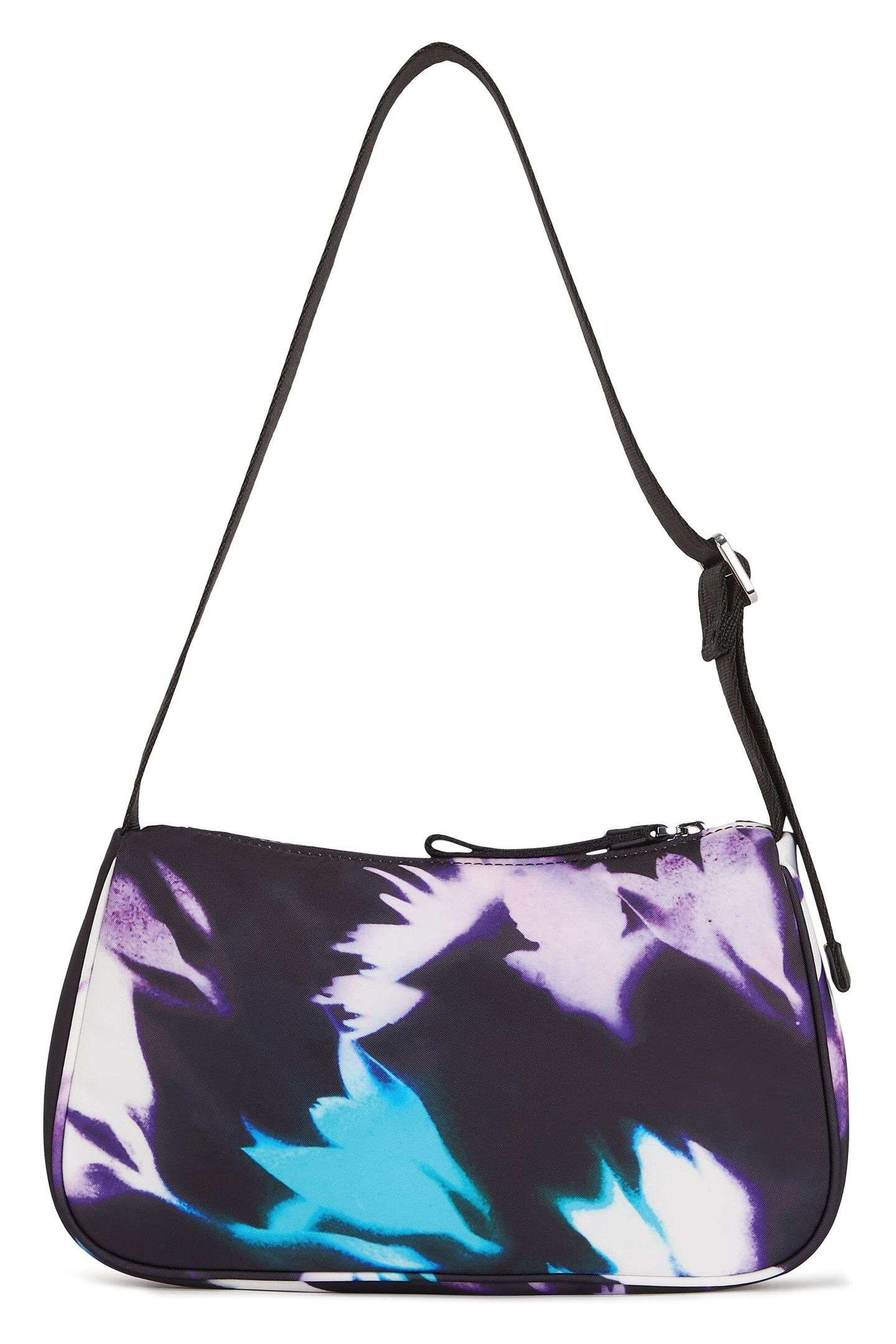 ESSENTIAL NYLON BAG FLORAL BLACK 2