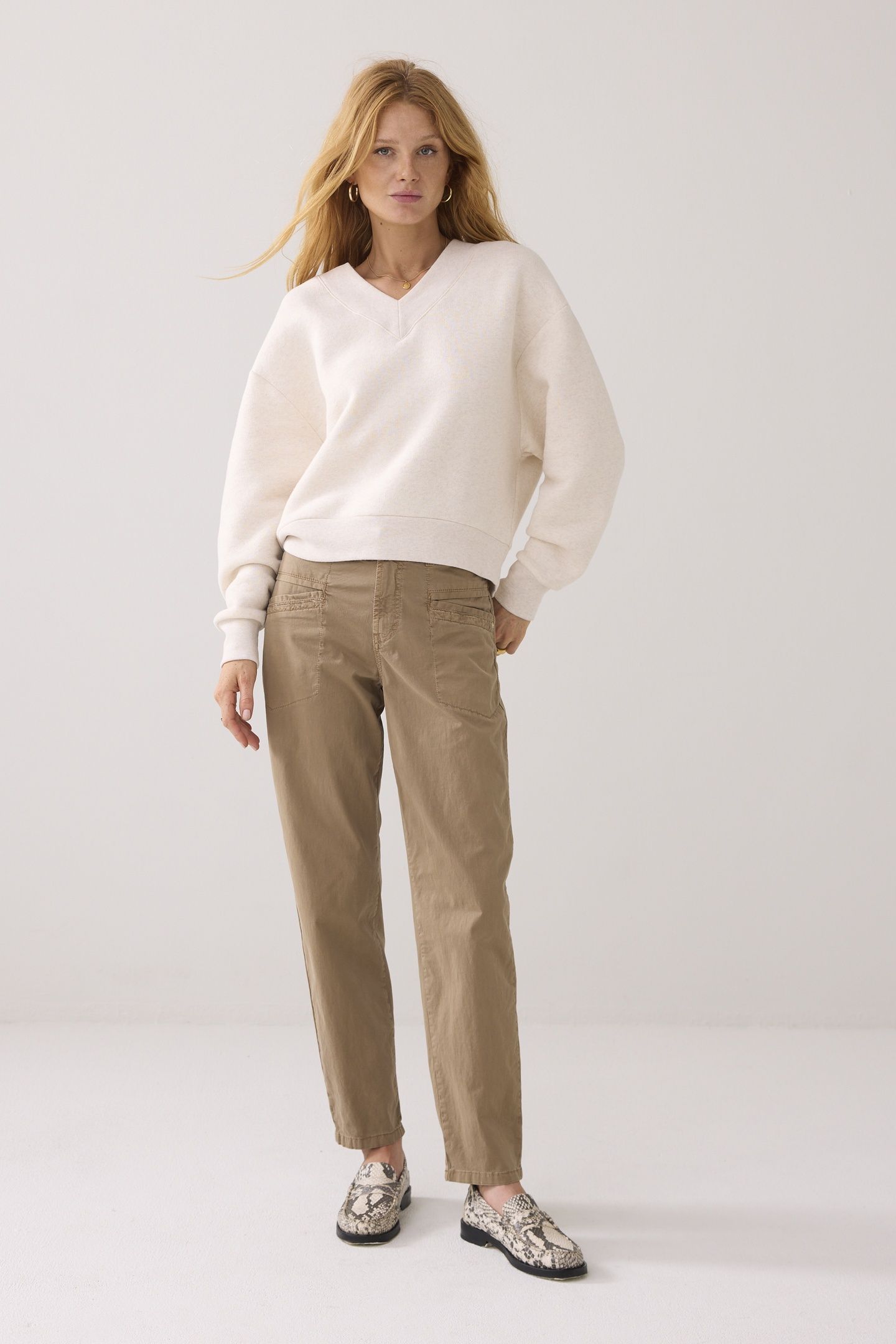 TAPERED AURORA STRETCH TWILL FUNGHI 1