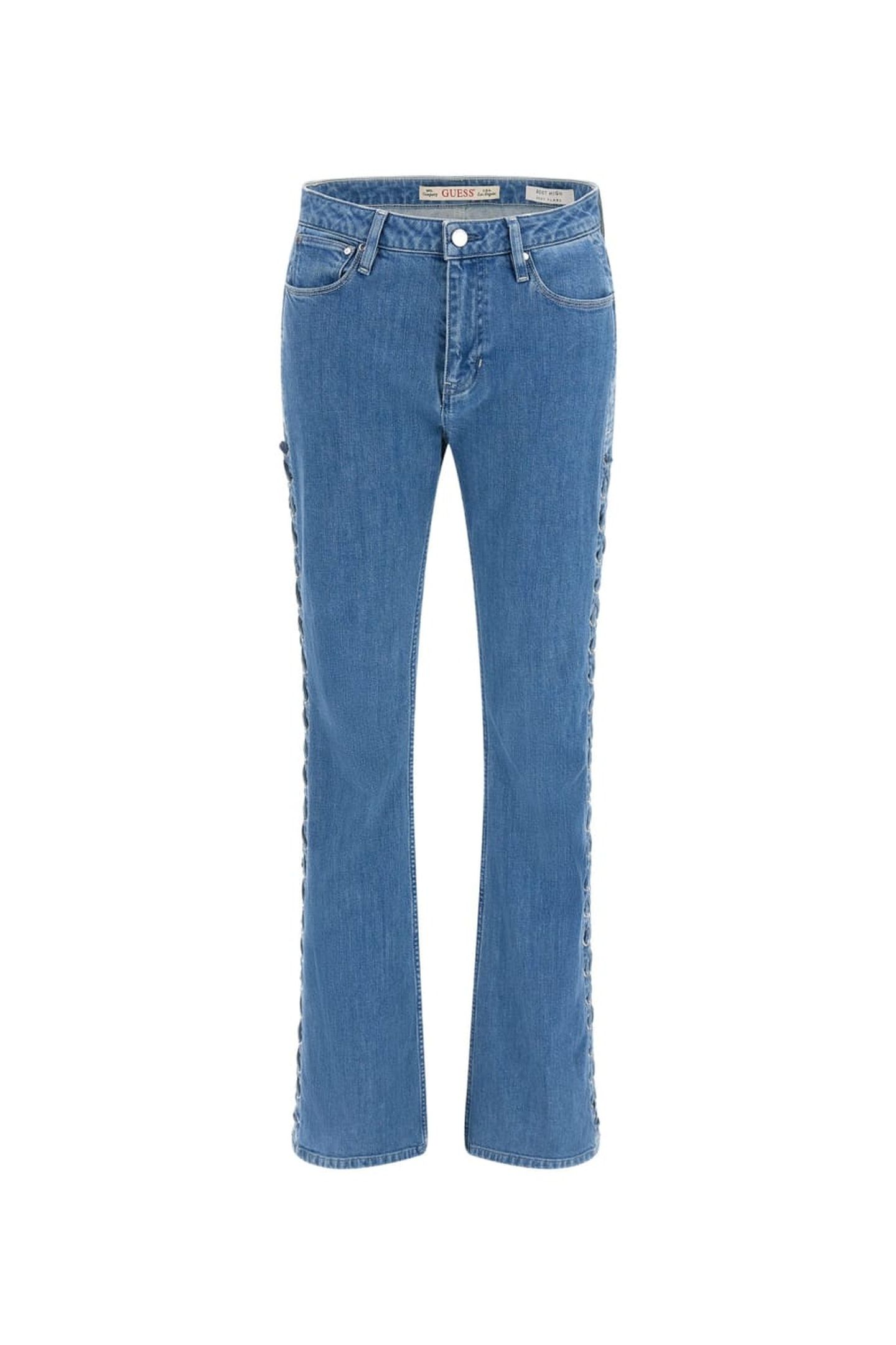 GUESS ECO SEXY FLARE LACE UP LACE UP BLUE 6