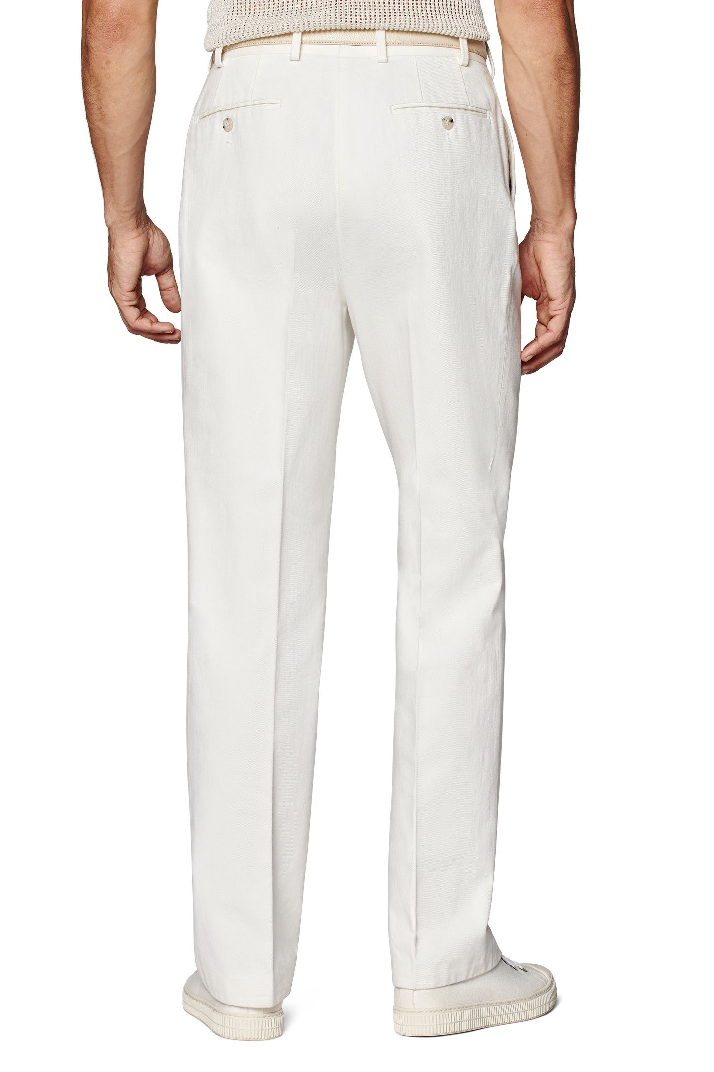 DUCA-OFF-WHITE FORMAL TROUSERS OFF-WHITE 5