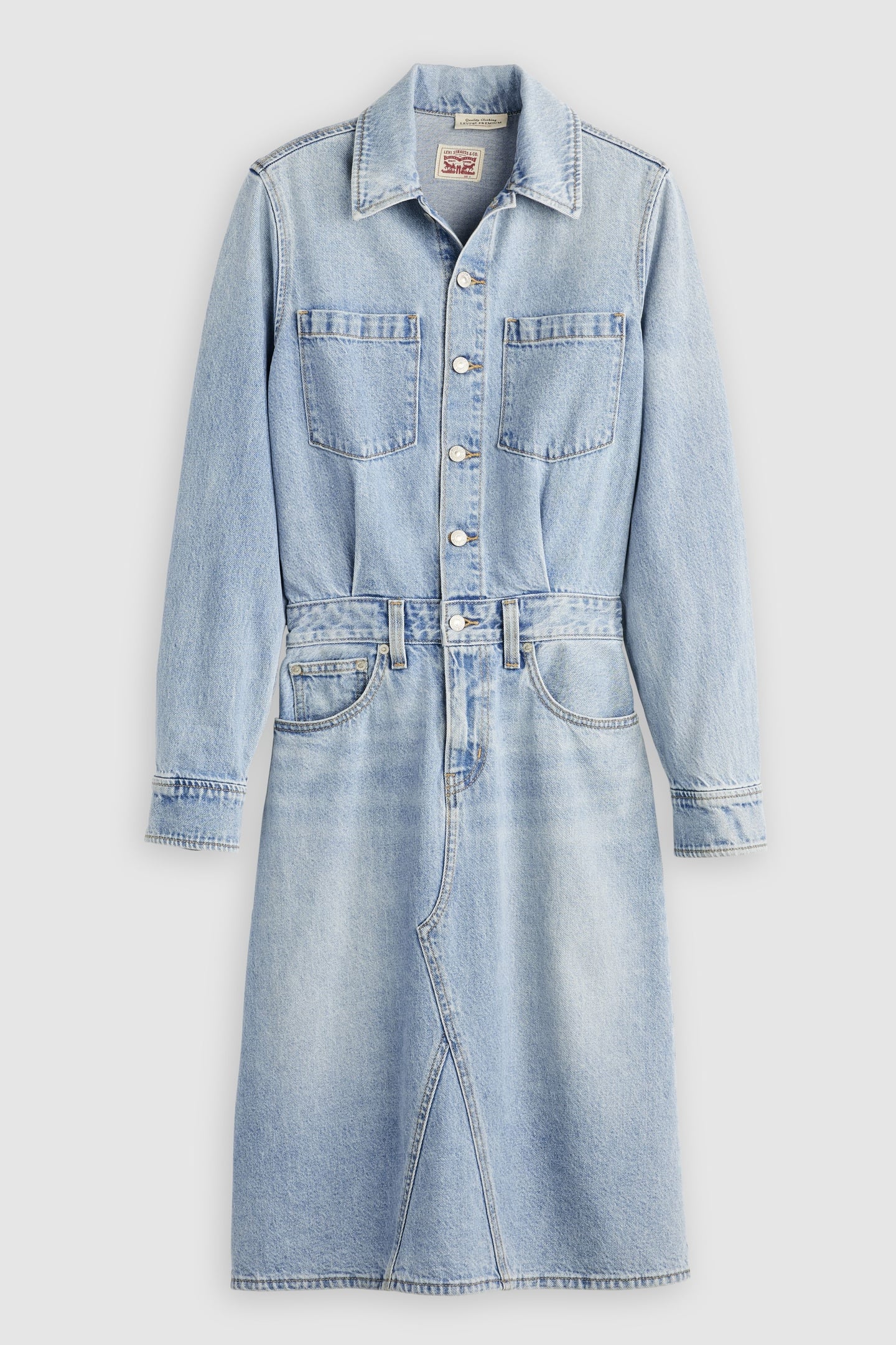 LONG SLEEVE A LINE WESTERN DRESS 4