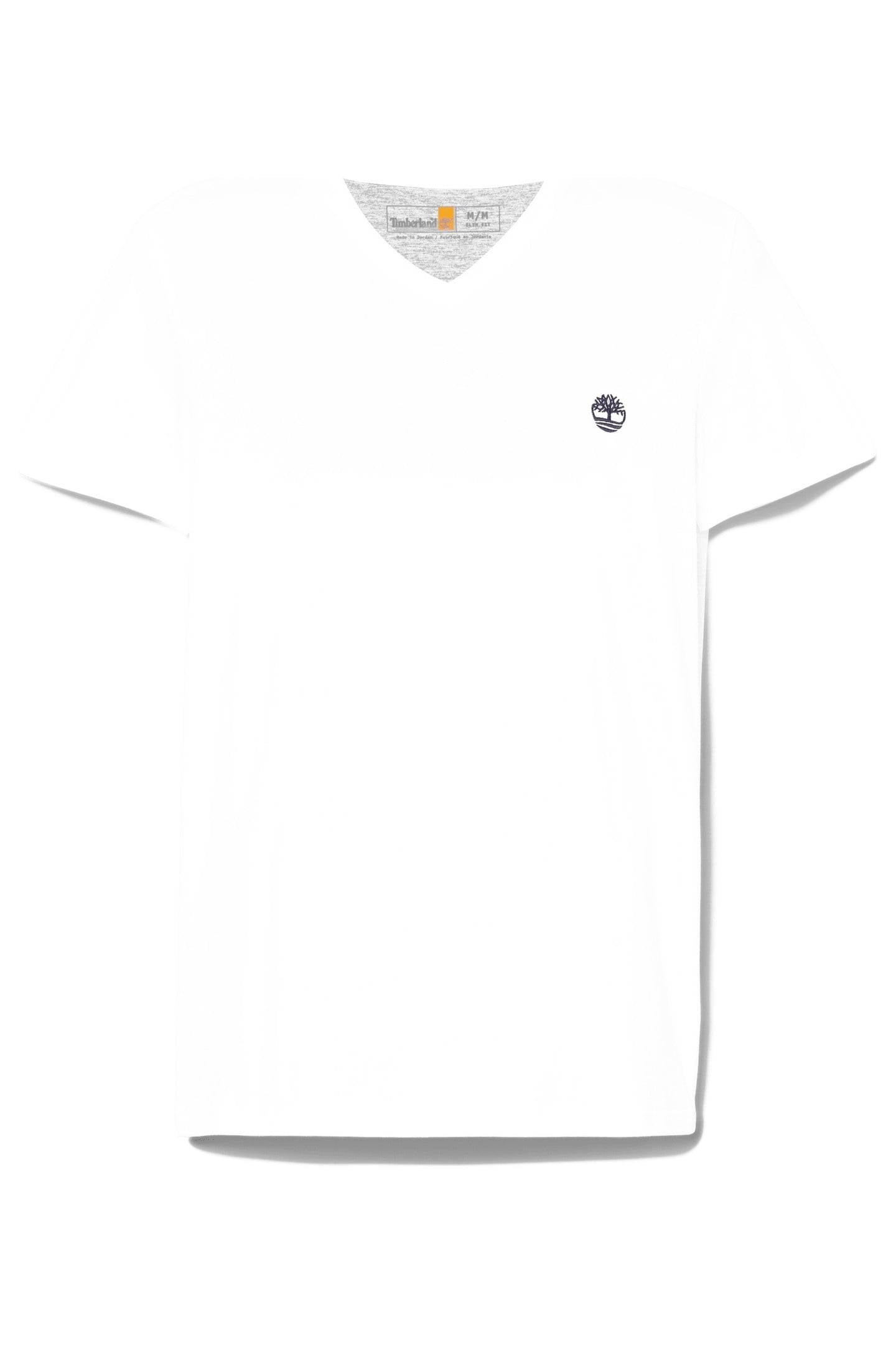 V NECK SHORT SLEEVE TEE WHITE 3
