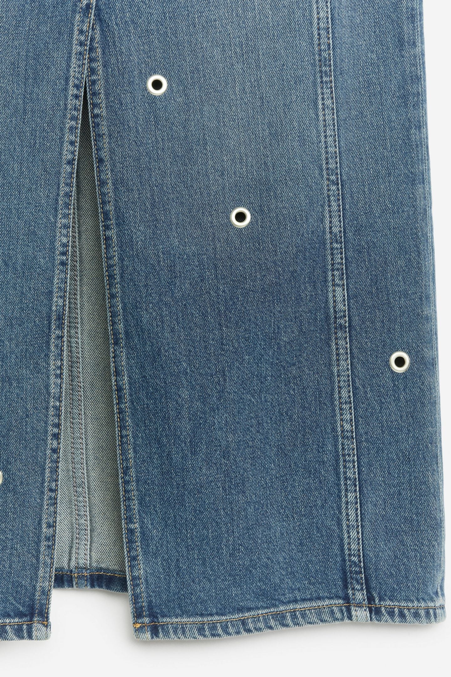 JABOELLA DENIM EYELET SKIRT BLUE 4