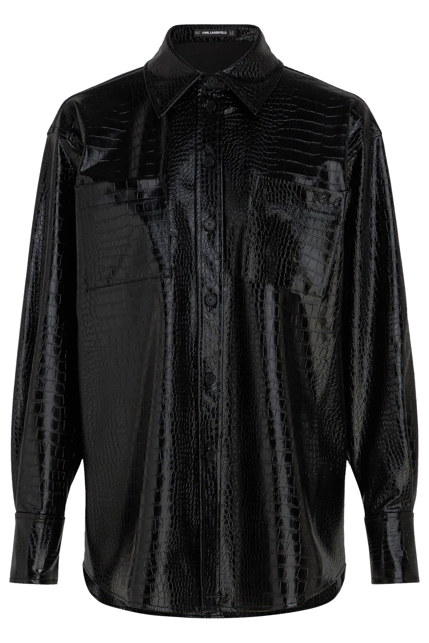 FAUX LEATHER SHIRT BLACK 3