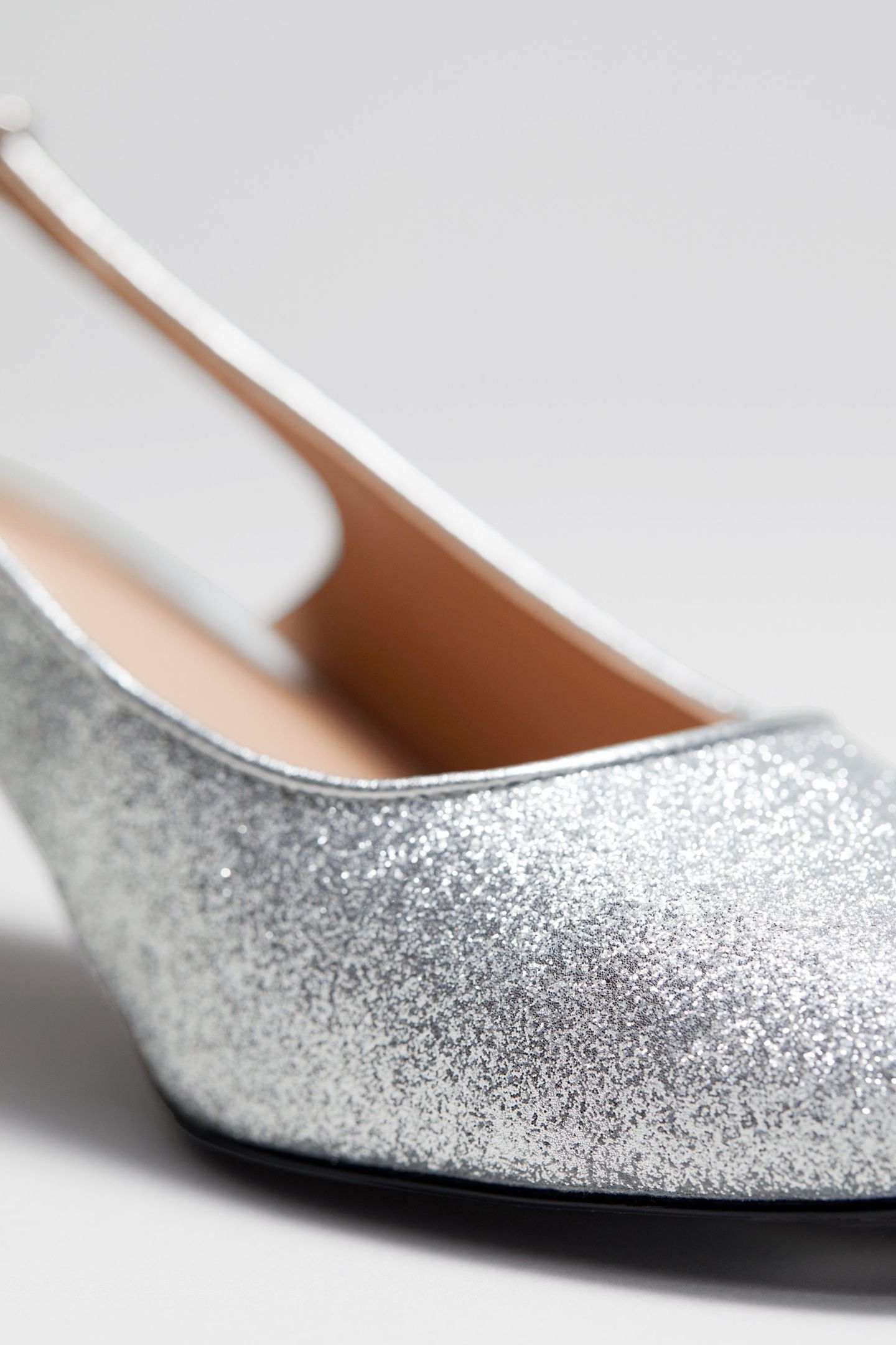HASEL BLOCK HEEL PUMP SILVER 4