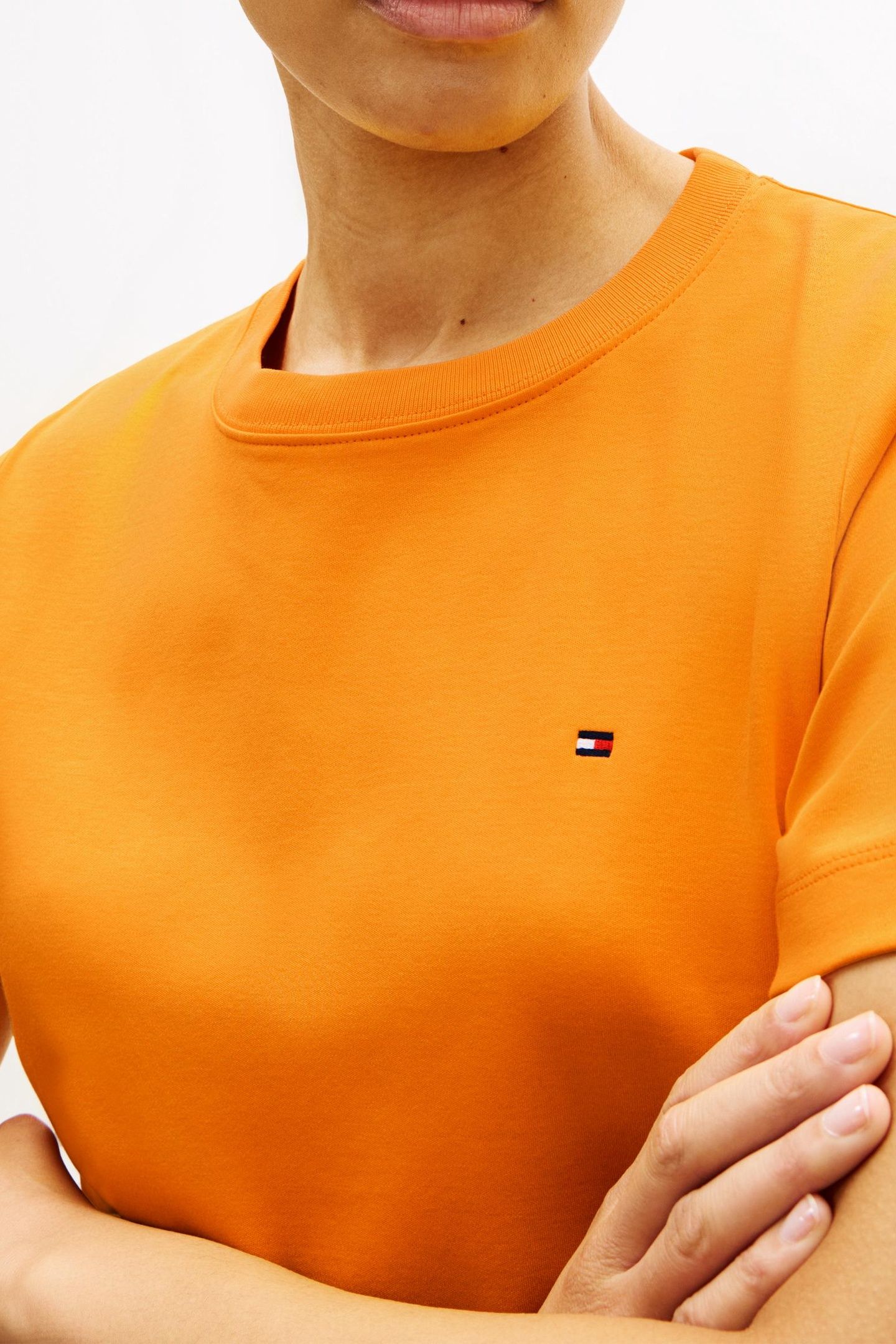 BOXY INTERLOCK SS T-SHIRT ORANGE FLASH 4