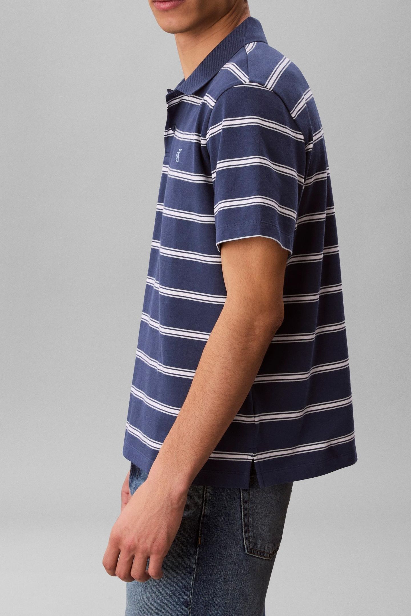 SS EASY 16S JERSEY POLO DARK DENIM 4