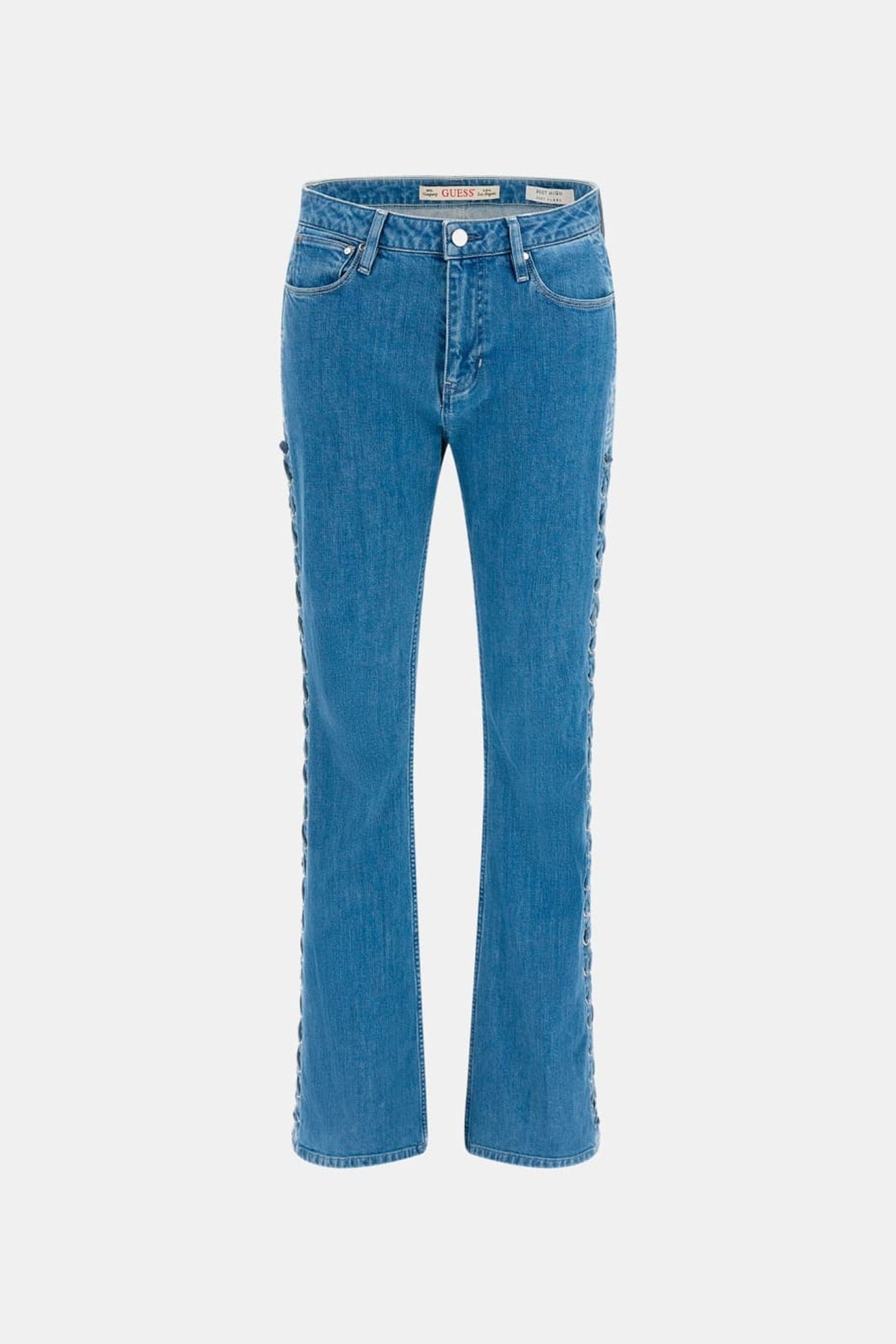 GUESS ECO SEXY FLARE LACE UP LACE UP BLUE 5