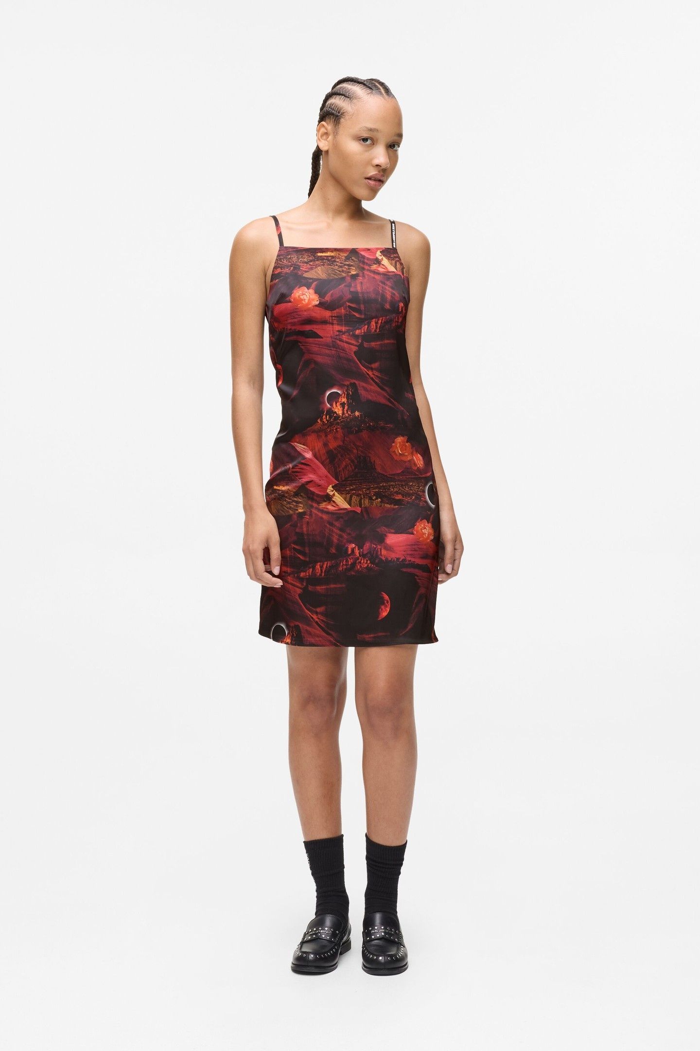 CANYON SATIN DRESS CANYON SUNSET 1