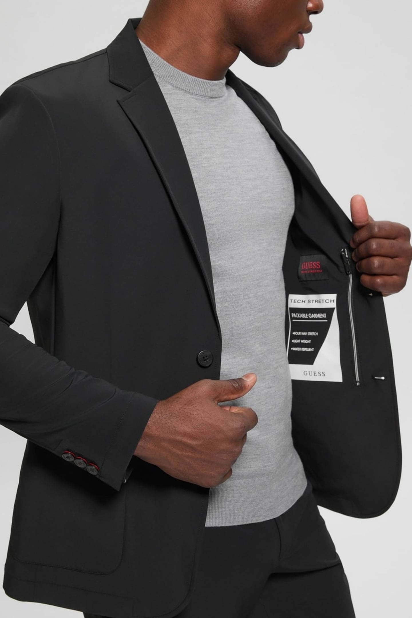 GUESS ECO TYRON BLAZER JET BLACK A996 8