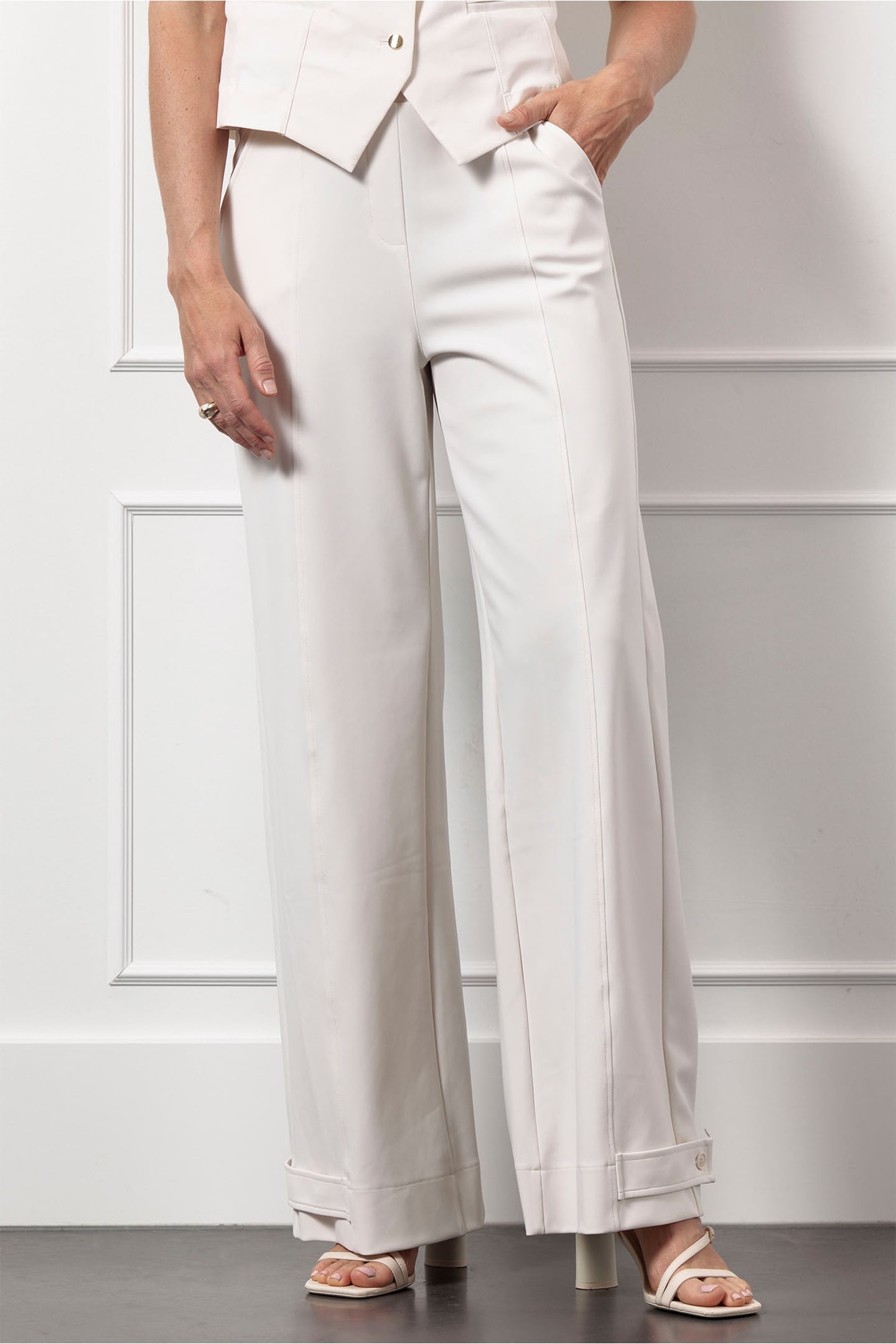 JANA TROUSERS ECRU 1