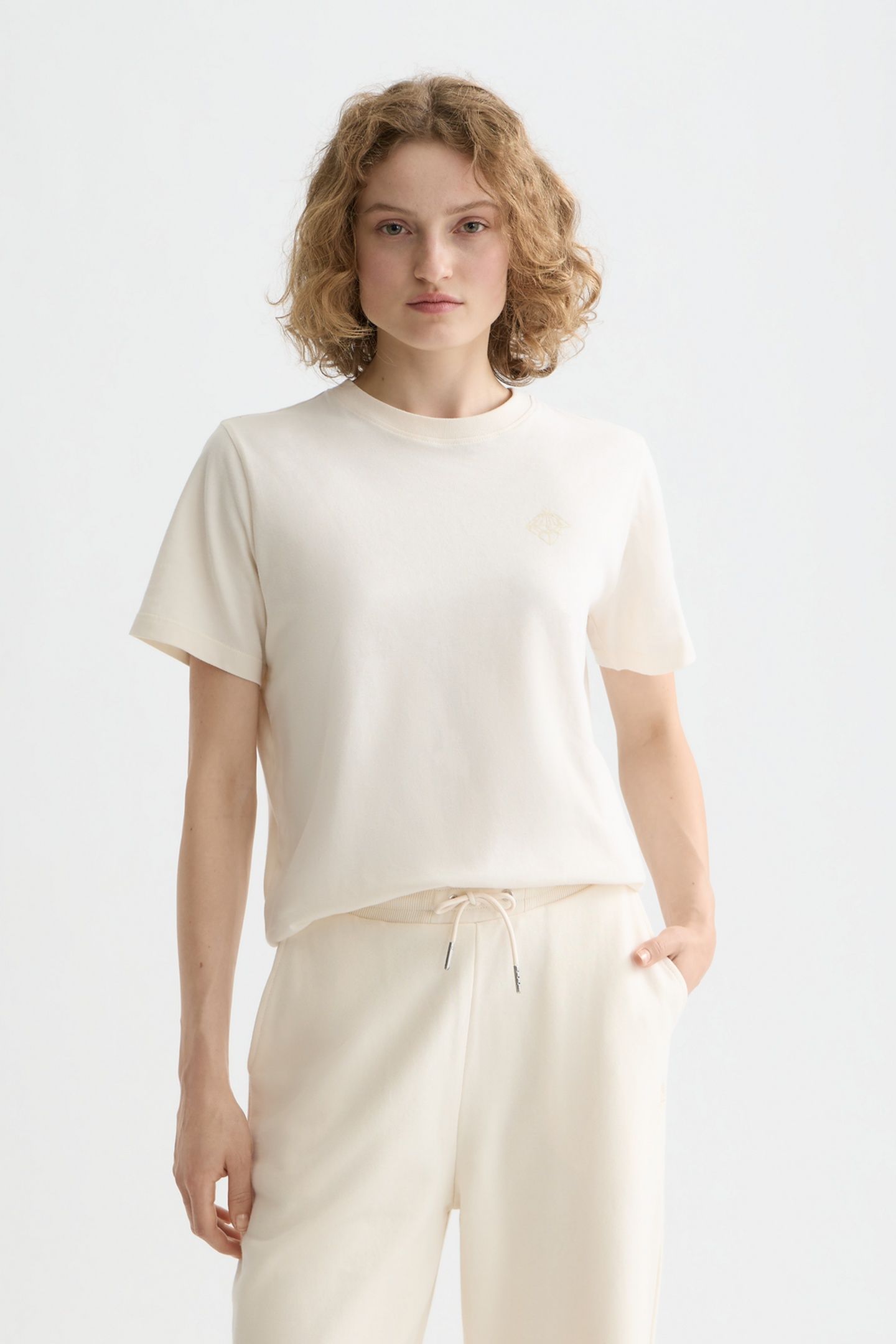 CHEST ARTWORK REGULAR T-SHIRT OFF WHITE 1