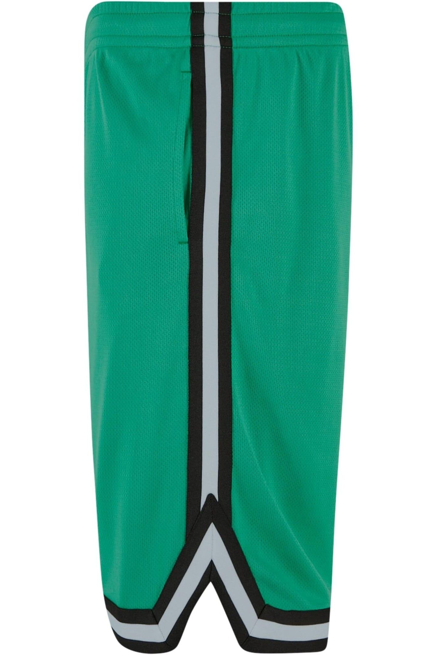 STRIPES MESH SHORTS FERNGREEN/BLACK/WHITE 3