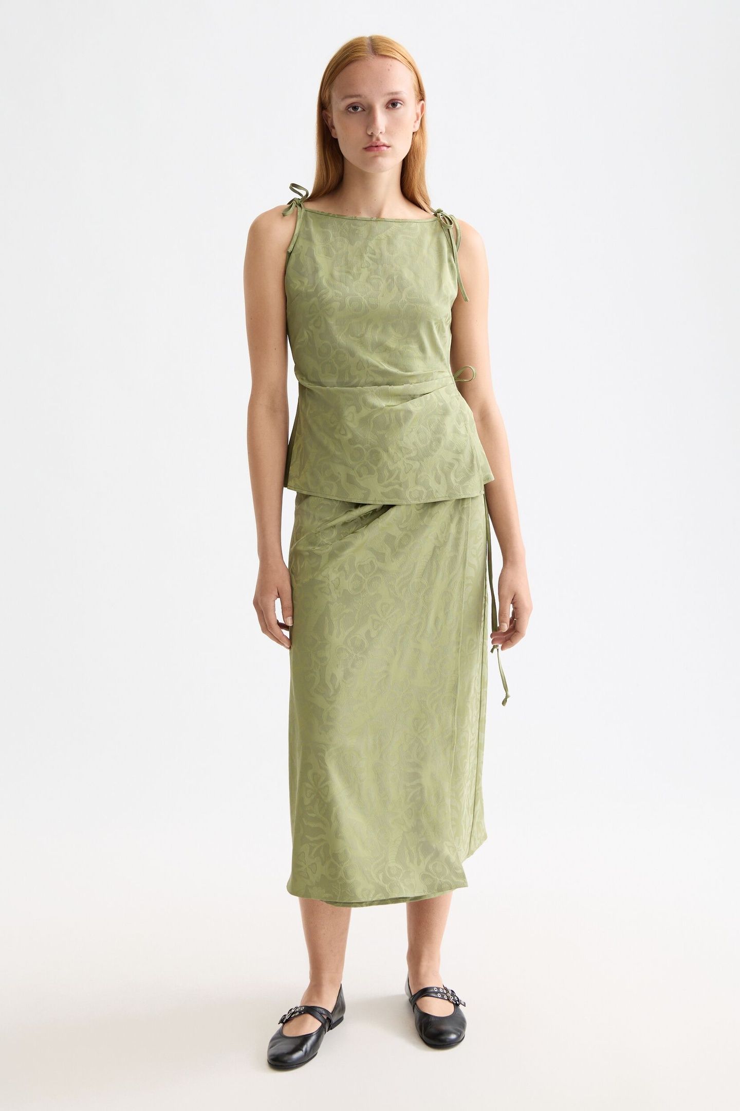 DRAPED WRAP TANK OIL GREEN 7